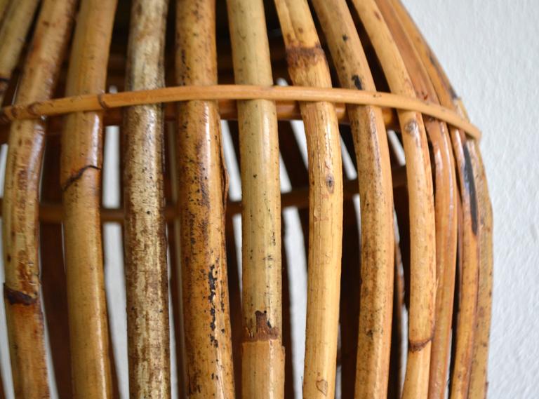 MidCentury Bamboo Table Lamp For Sale at 1stdibs