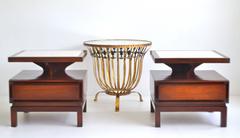 Pair of Midcentury Sculptural Side Tables