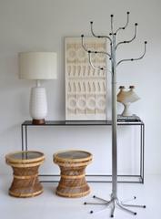 Mid-Century Sculptural Standing Coat Rack/ Hall Tree