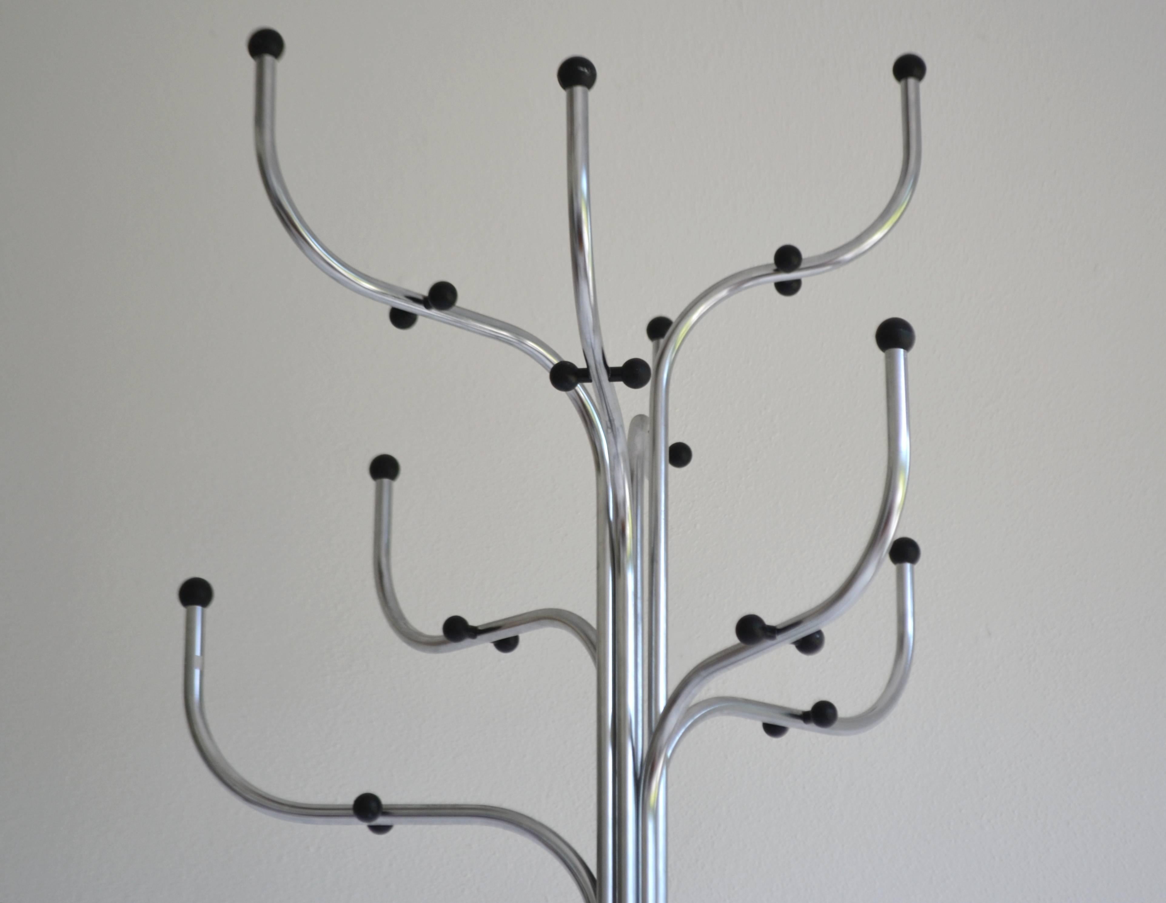Molded Mid-Century Sculptural Standing Coat Rack/ Hall Tree