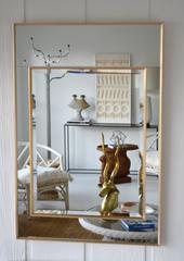 Hollywood Regency Mirror-Framed Wall Mirror