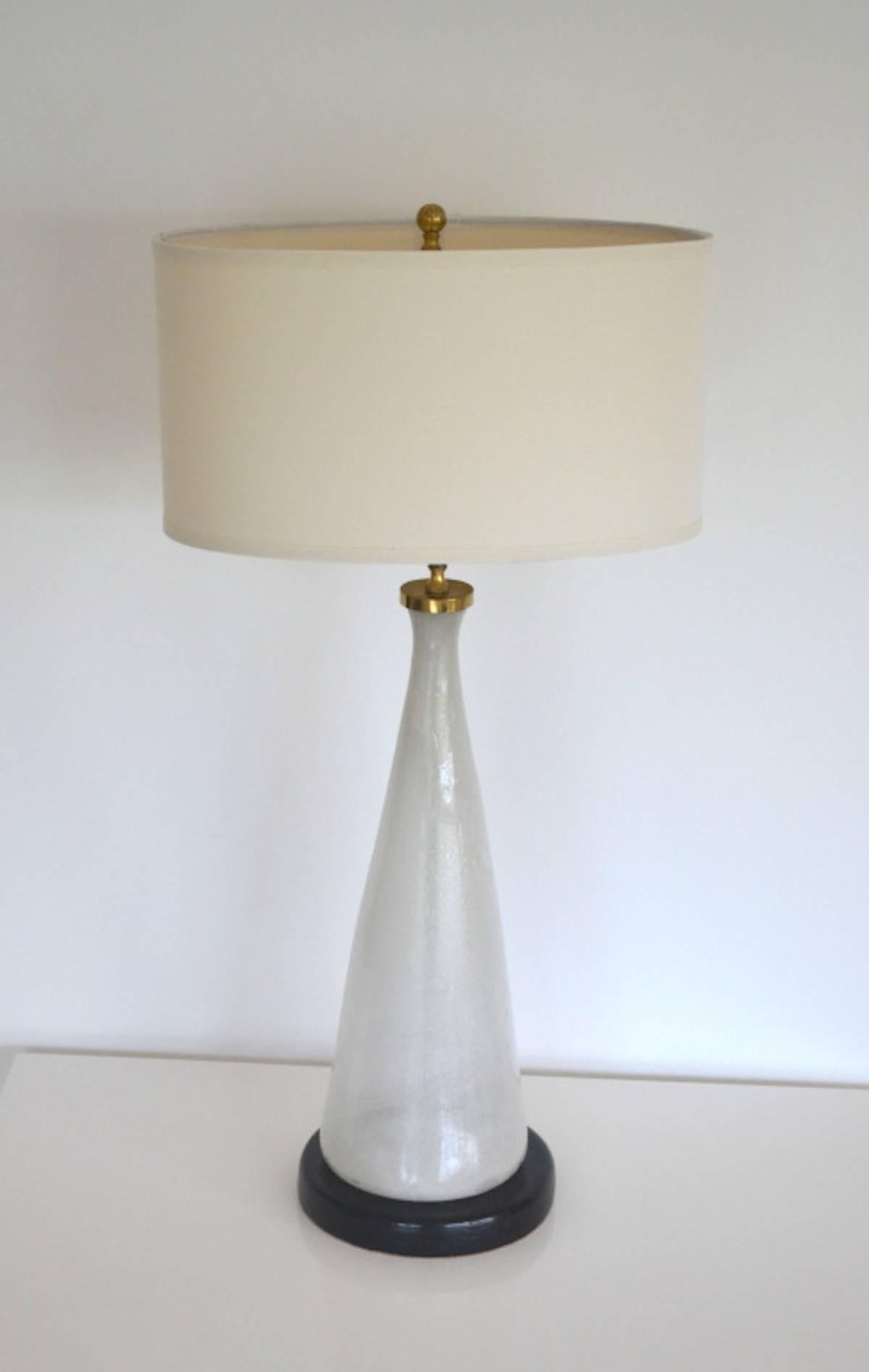 Midcentury Italian Blown Glass Table Lamp For Sale 2