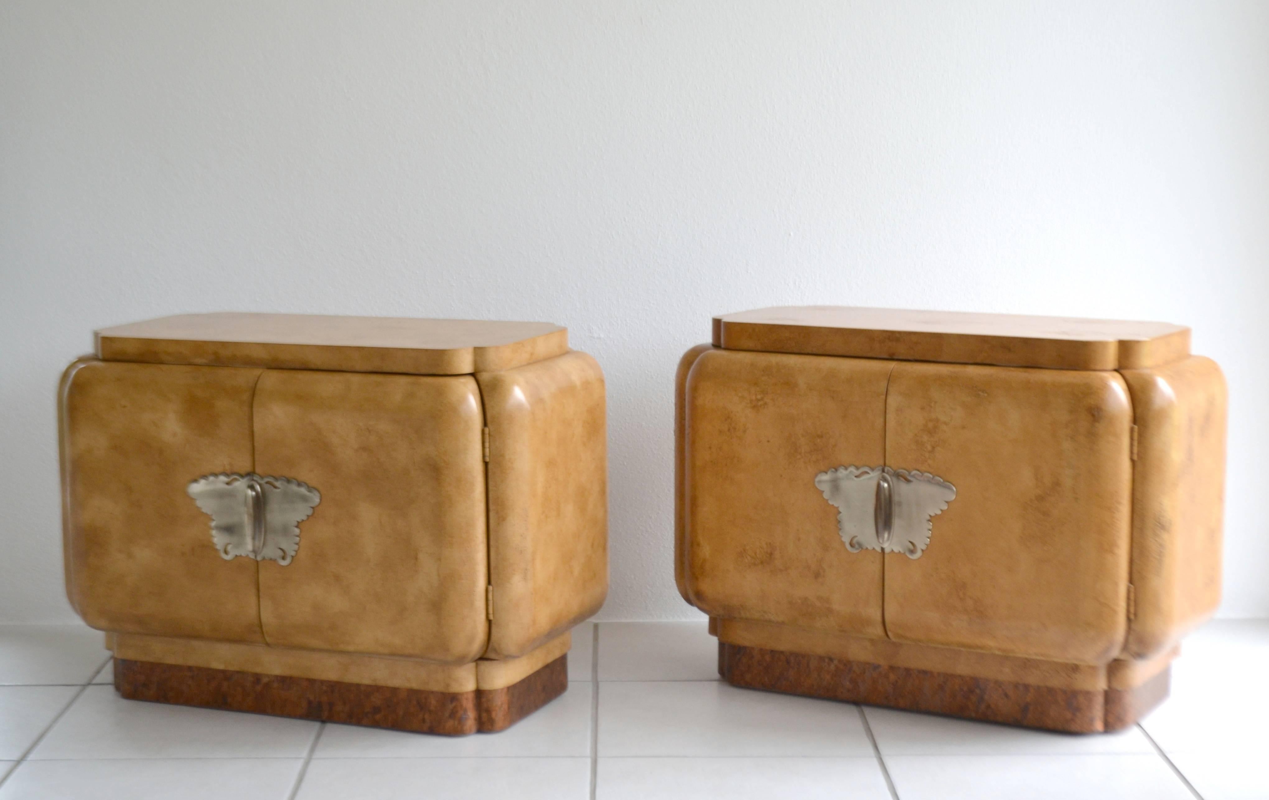 Pair of Postmodern Side Tables For Sale 2