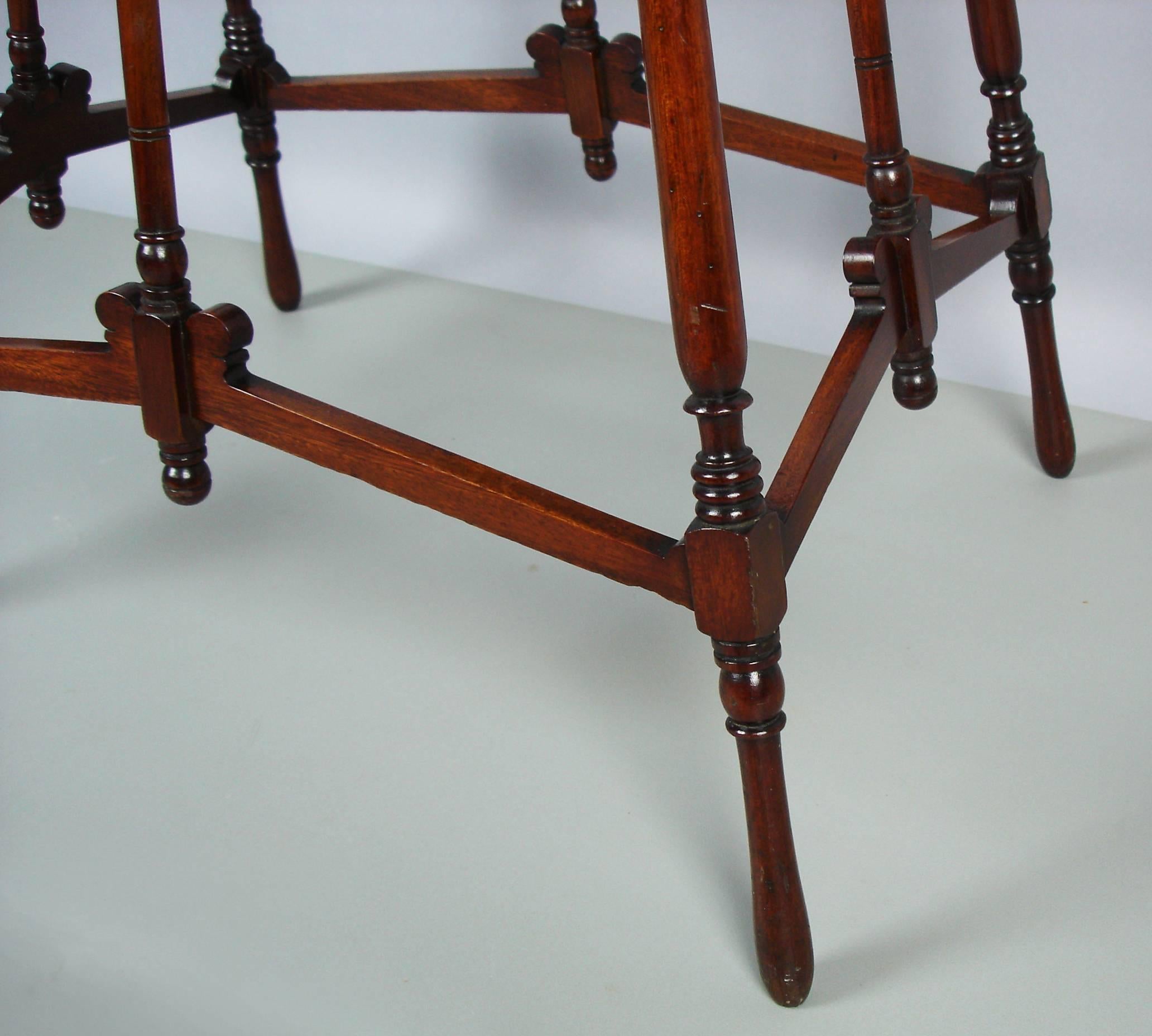 19th Century Aesthetic Movement Mahogany Tea Table and its Tray