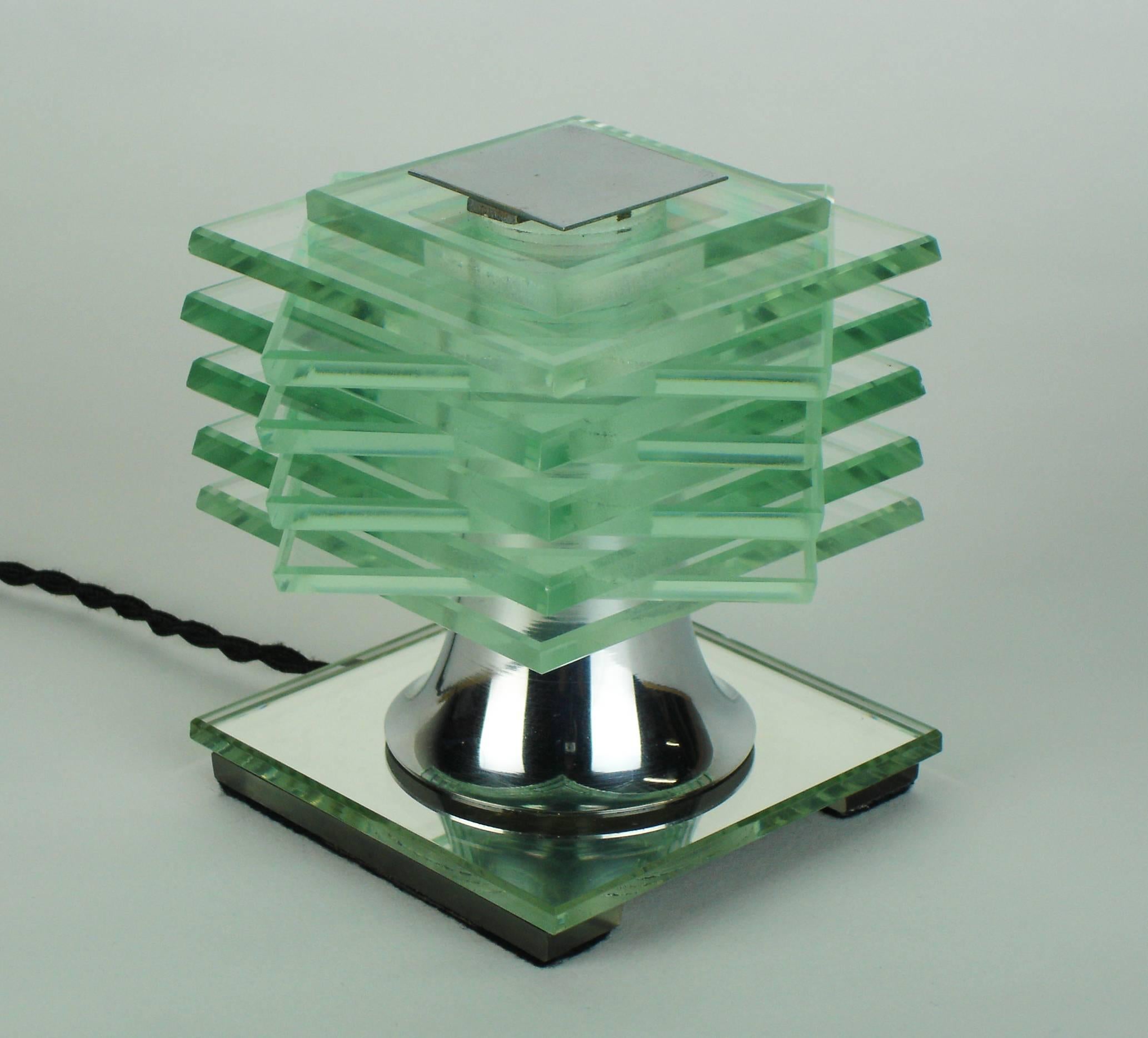 French Art Deco Table Lamp Designed by Desny