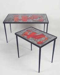 Two Side Tables by Robert & Jean Cloutier