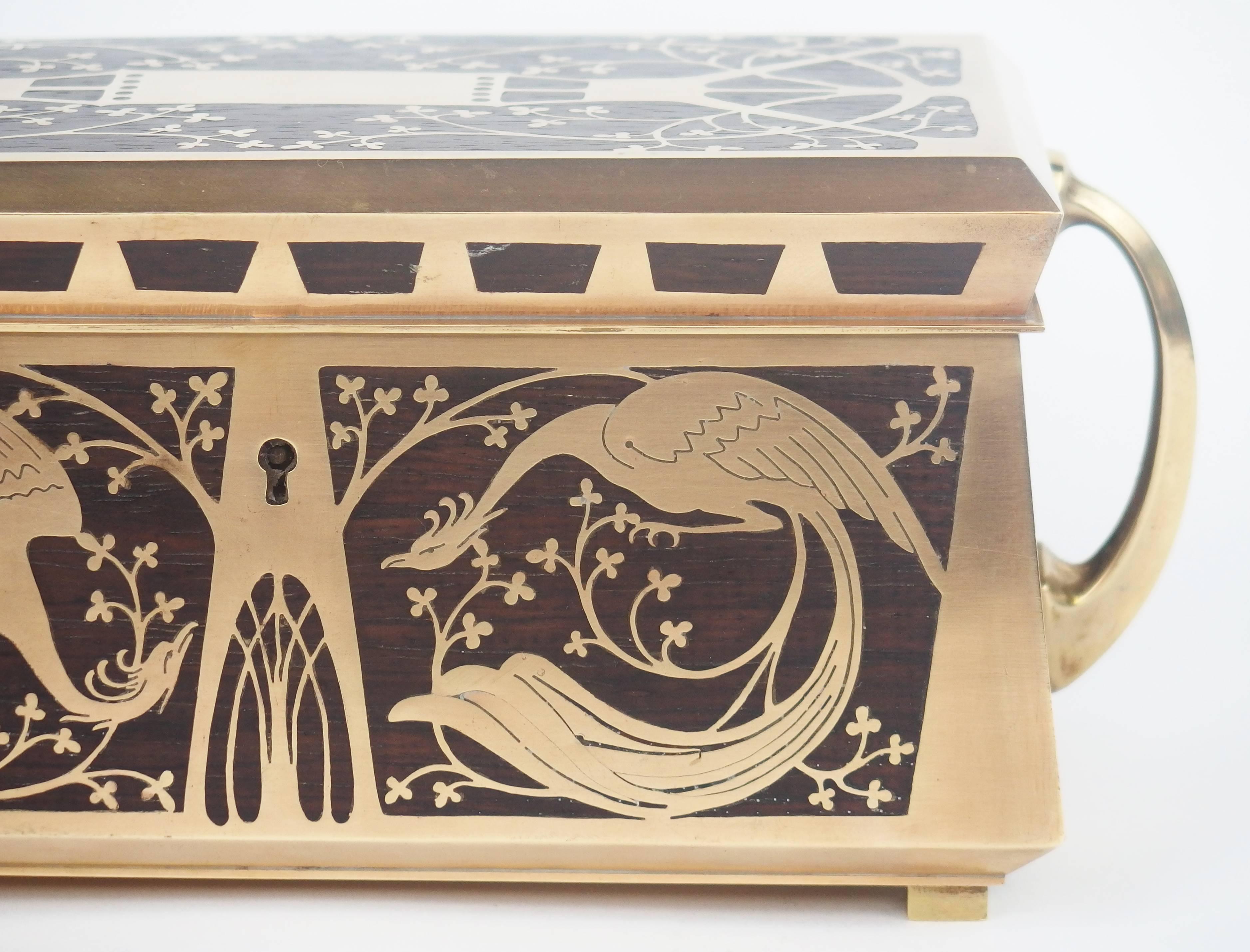 Jugendstil Jewelry Box by Erhard & Sohne In Good Condition In Janvry, Essonne