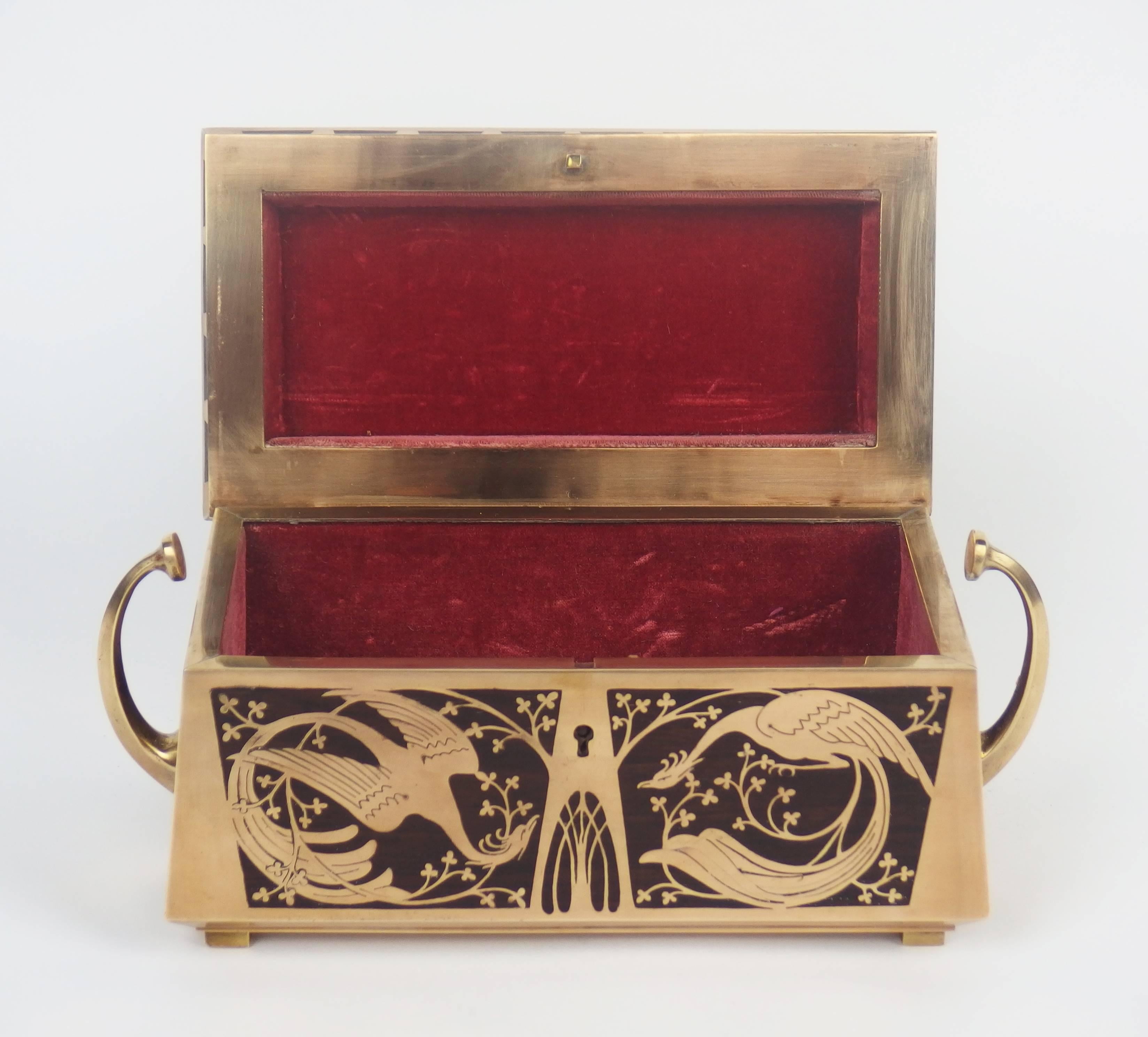 Jugendstil Jewelry Box by Erhard & Sohne 1