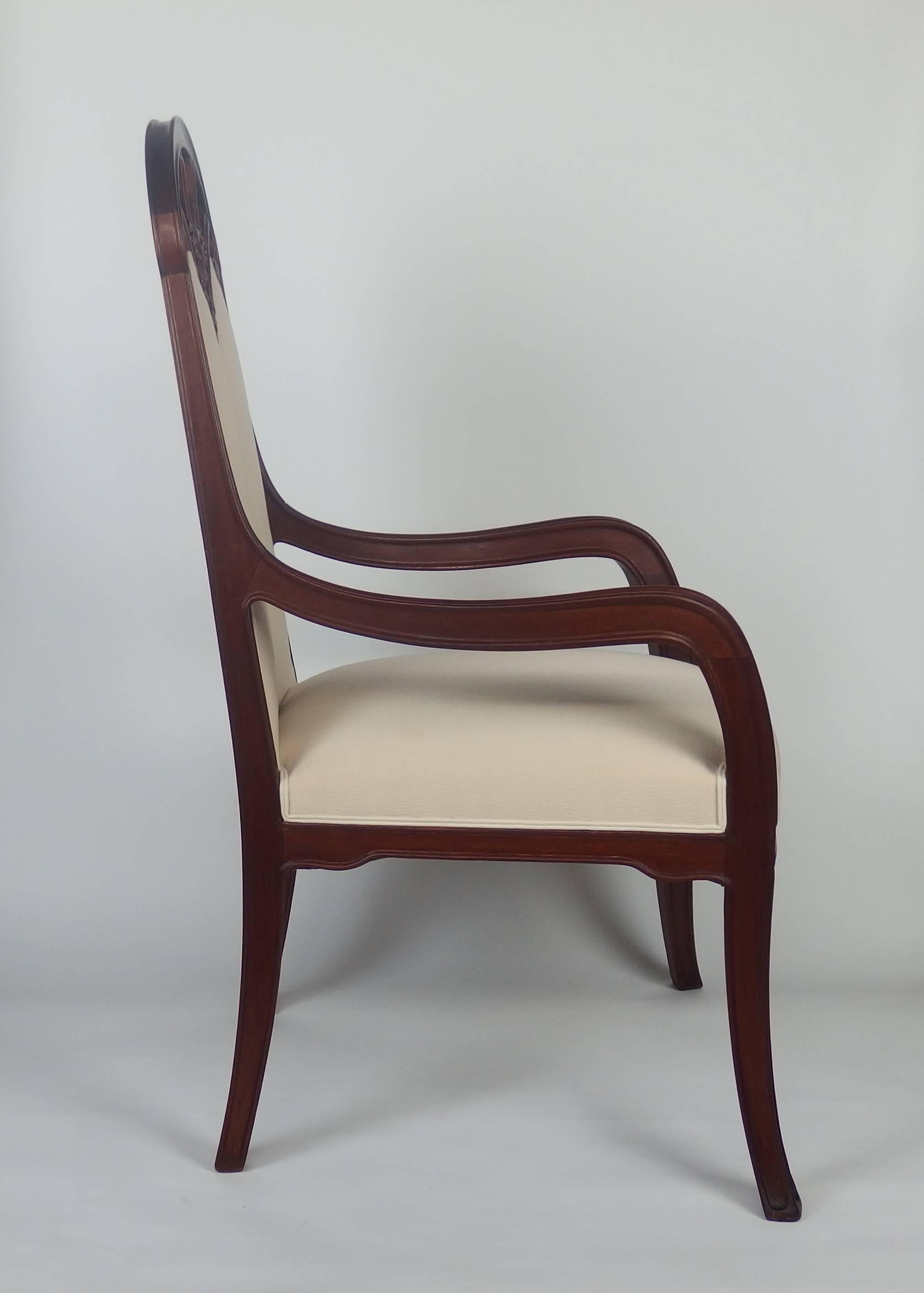 Carved Art Nouveau Armchair by Majorelle