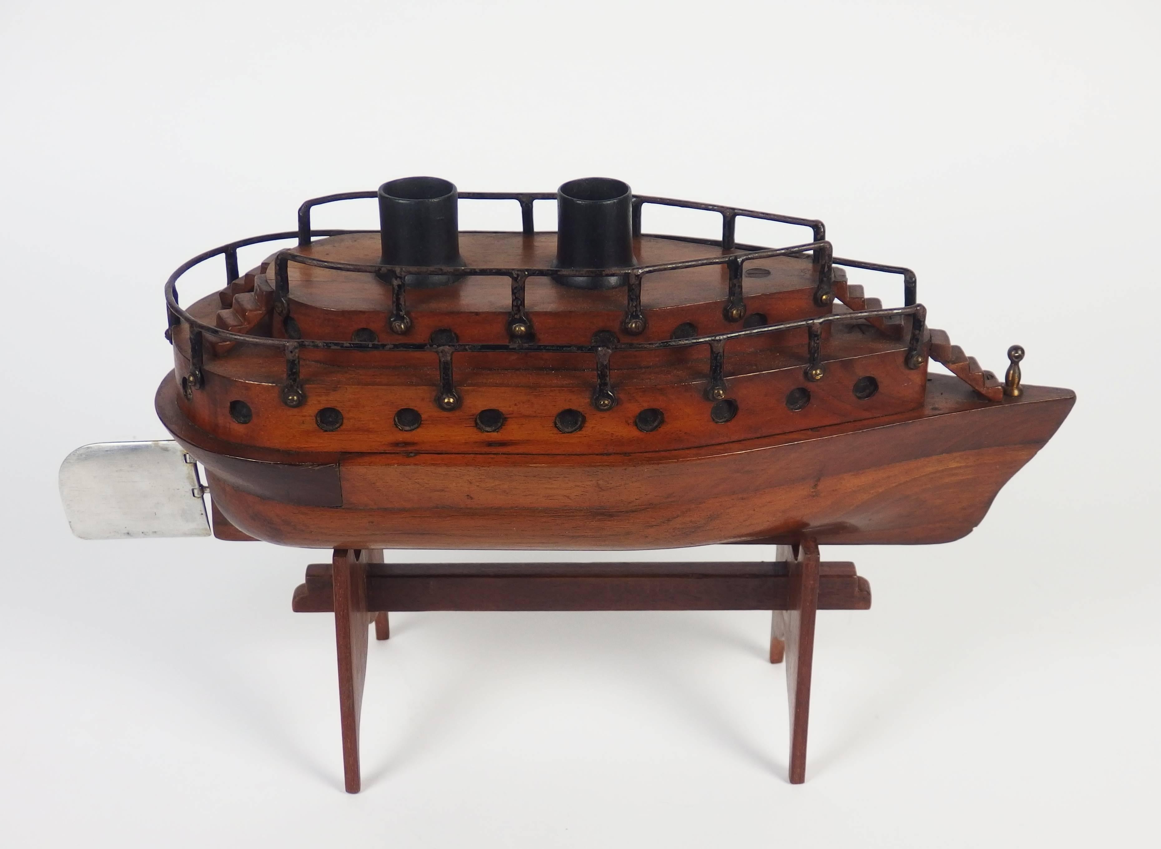 Mid-20th Century Folk Art Boat Model For Sale