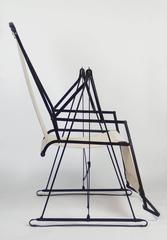 Modernist Art Deco Swinging Chaise Longue