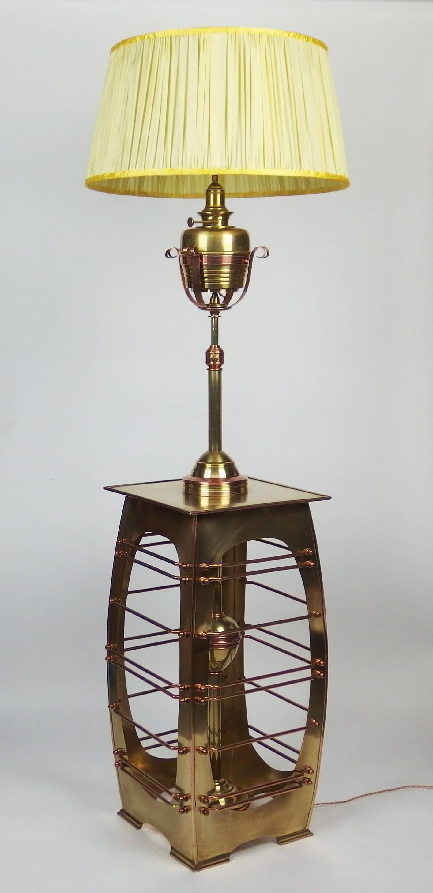 Art Nouveau jugendstill Adjustable Floor Lamp For Sale