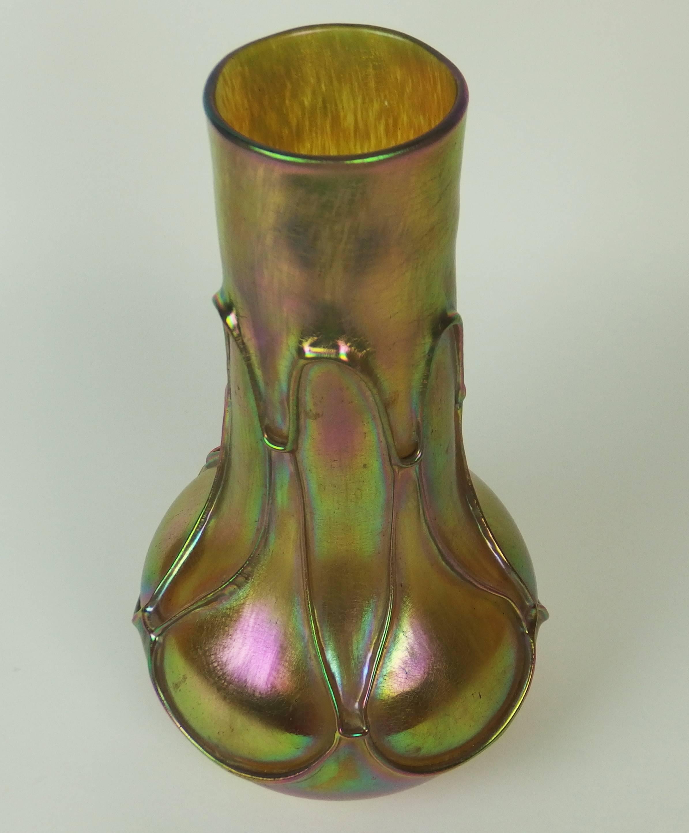 Early 20th Century Iridescent Glass Vase by Loetz