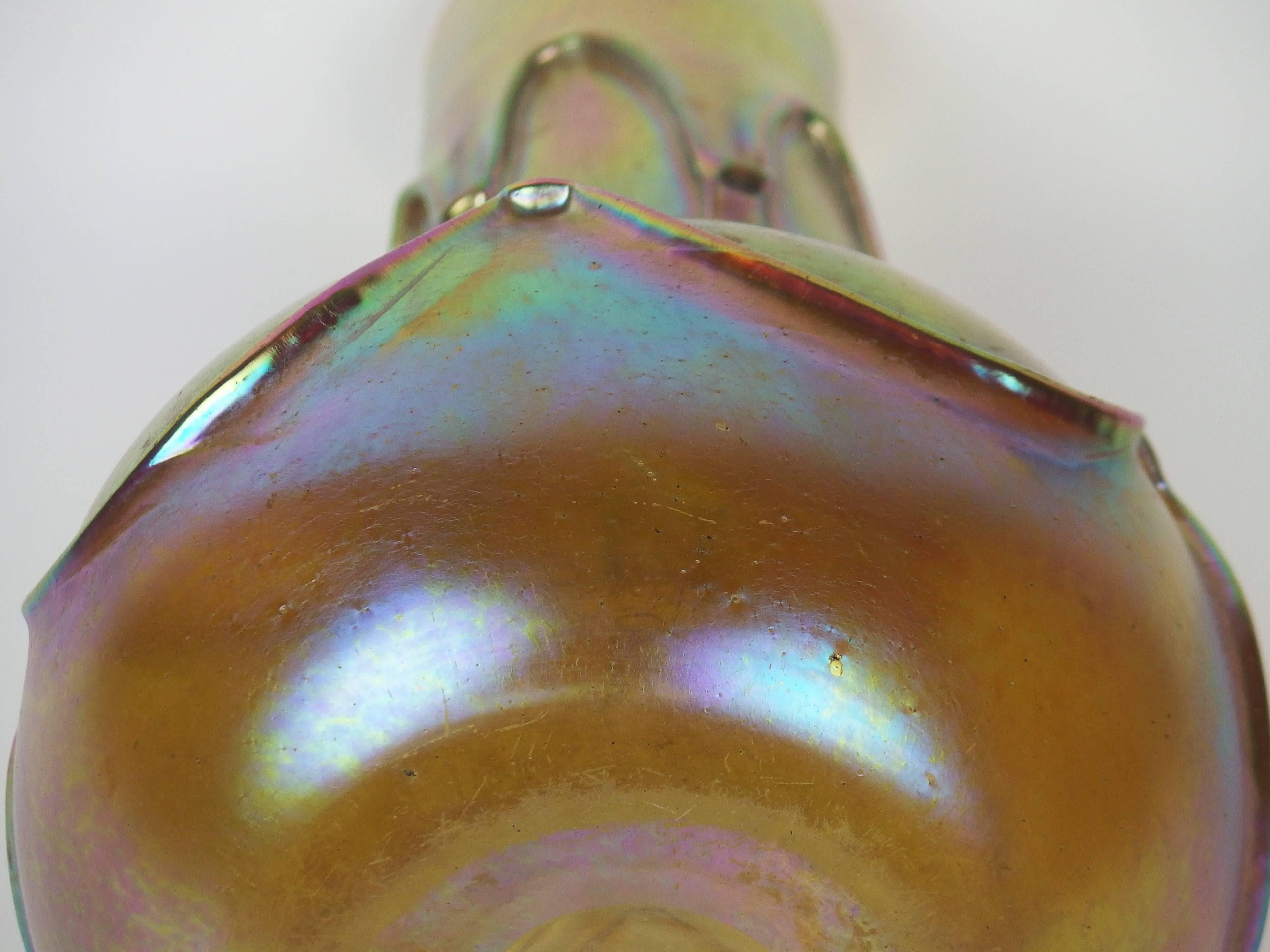 Iridescent Glass Vase by Loetz 3