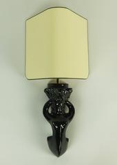 Pair of 1950s Ceramic Sconces by Paul Pouchol