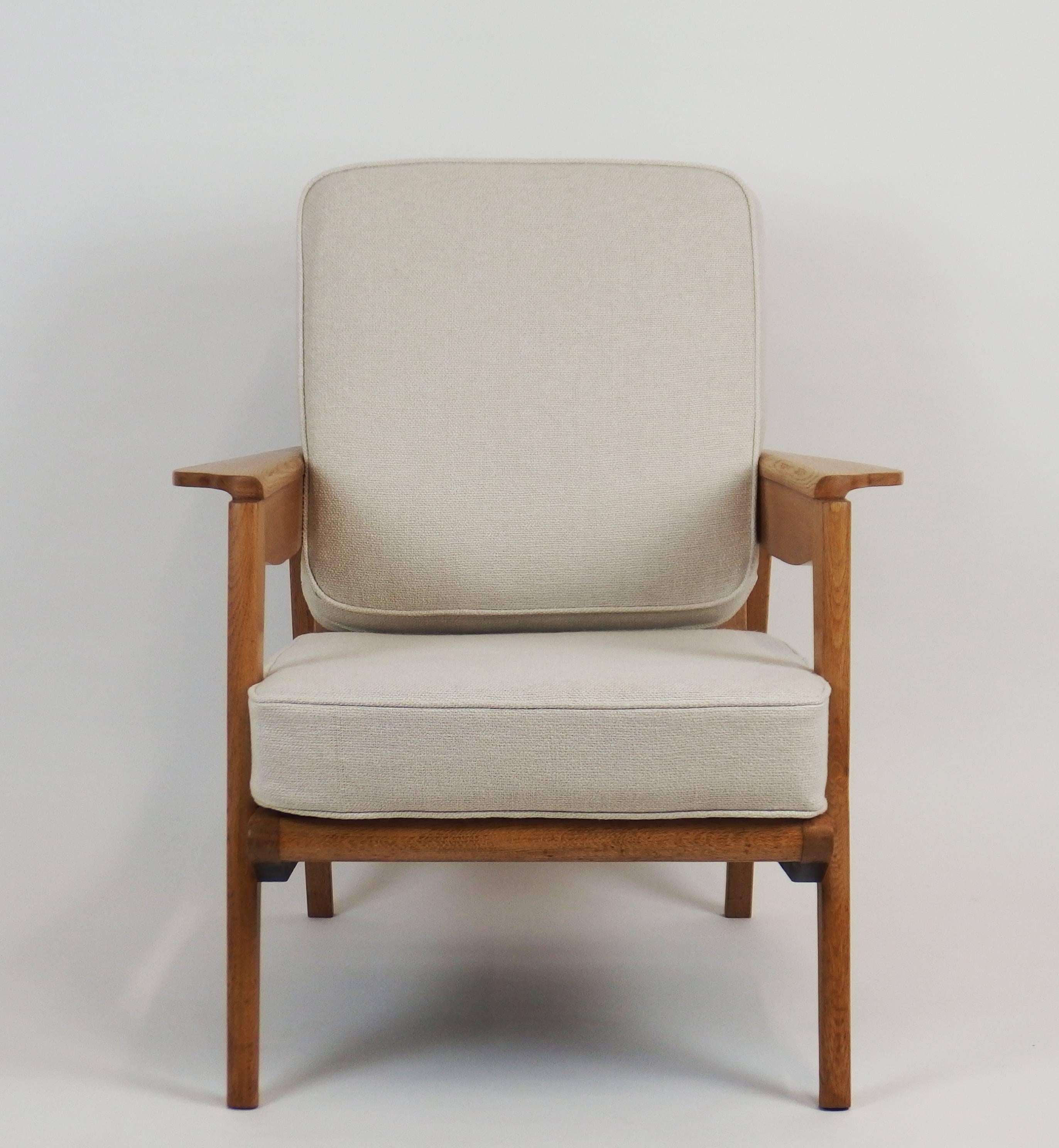Mid-Century Modern Two 1950s Armchairs by the Ateliers Saint Sabin For Sale