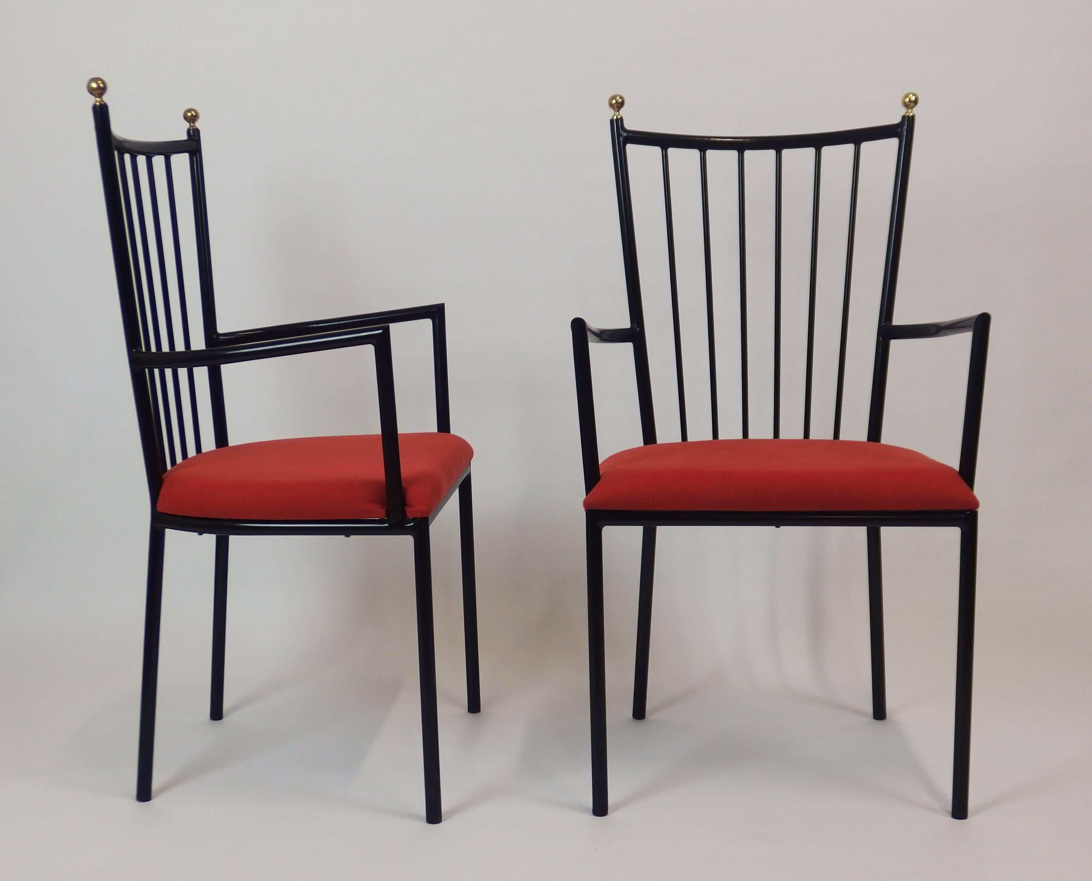 Set of Four Armchairs by Colette Gueden (Moderne der Mitte des Jahrhunderts) im Angebot