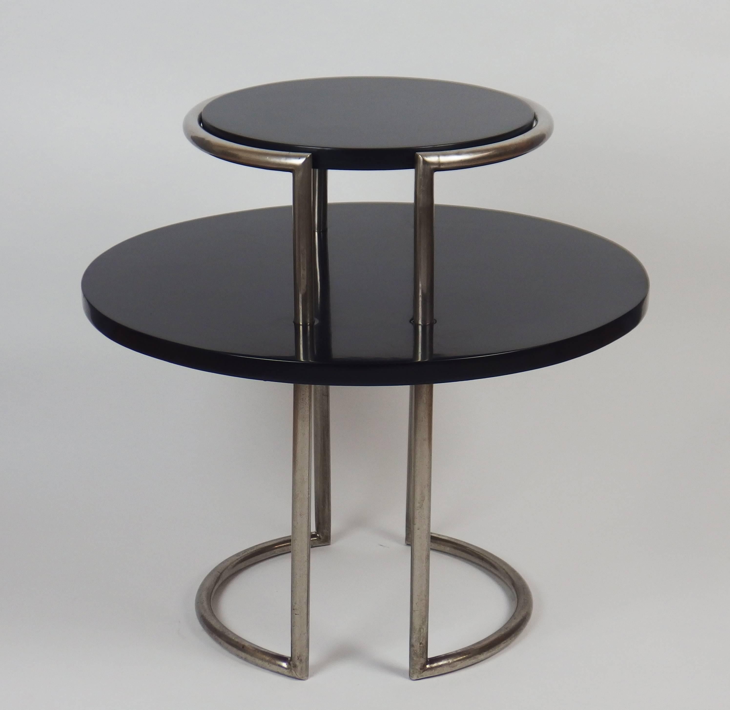 French Modernist Art Deco Gueridon Attributed to Louis Sognot For Sale