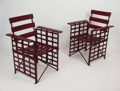 Pair of Art Deco Garden Armchairs