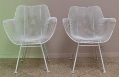 Four Russell Woodard Sculptura Armchairs