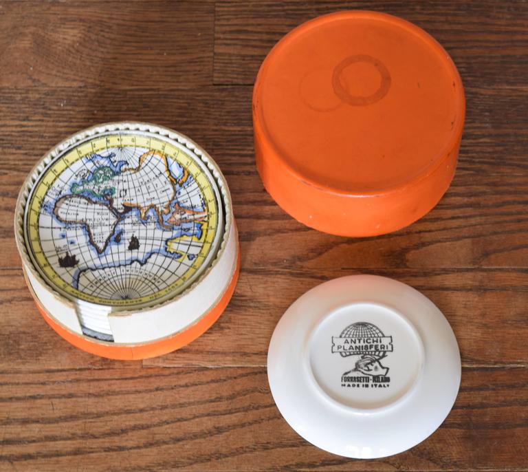 Vintage Fornasetti "Antichi Planisferi" Coasters For Sale at 1stDibs