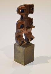 Abstract Bronze Sculpture by Herbert Kallem