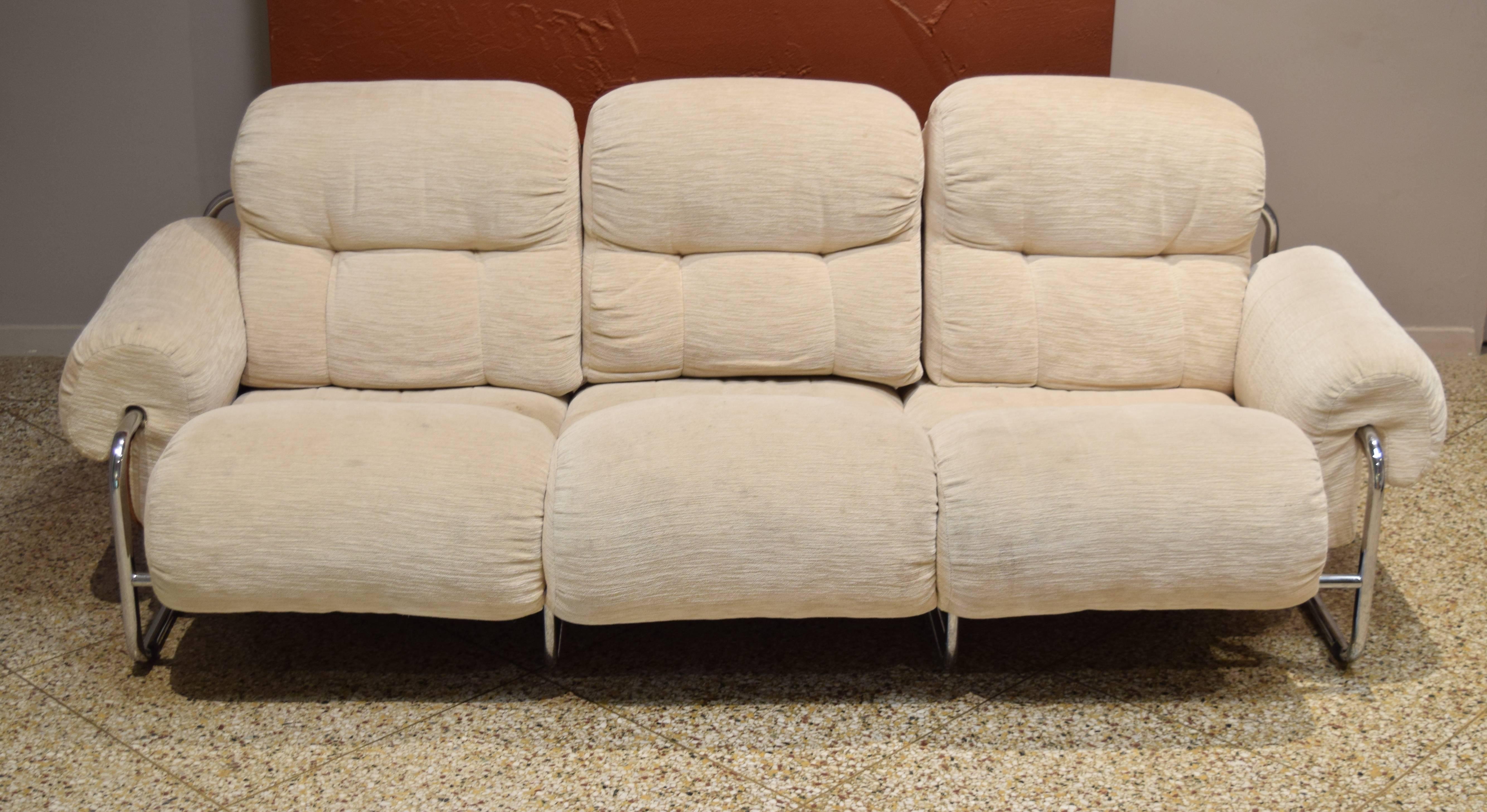 Store closing-- last day is 7/31. Offers welcome! Swanky three-seat sofa from the Tucroma series by Guido Faleschini for the Pace collection. 
