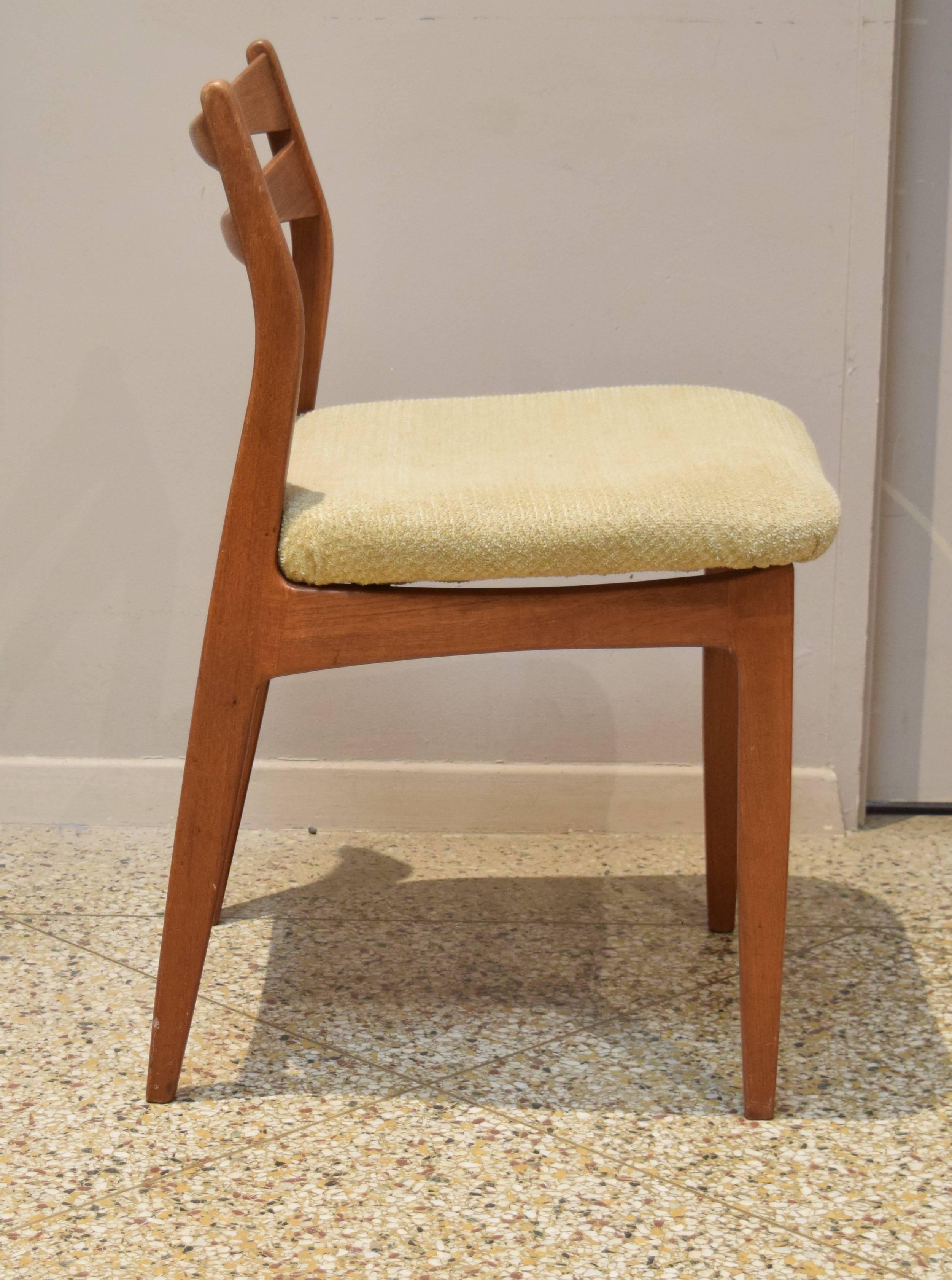 Set of Six Danish Dining Chairs by Christian Linneberg In Fair Condition For Sale In Princeton, NJ