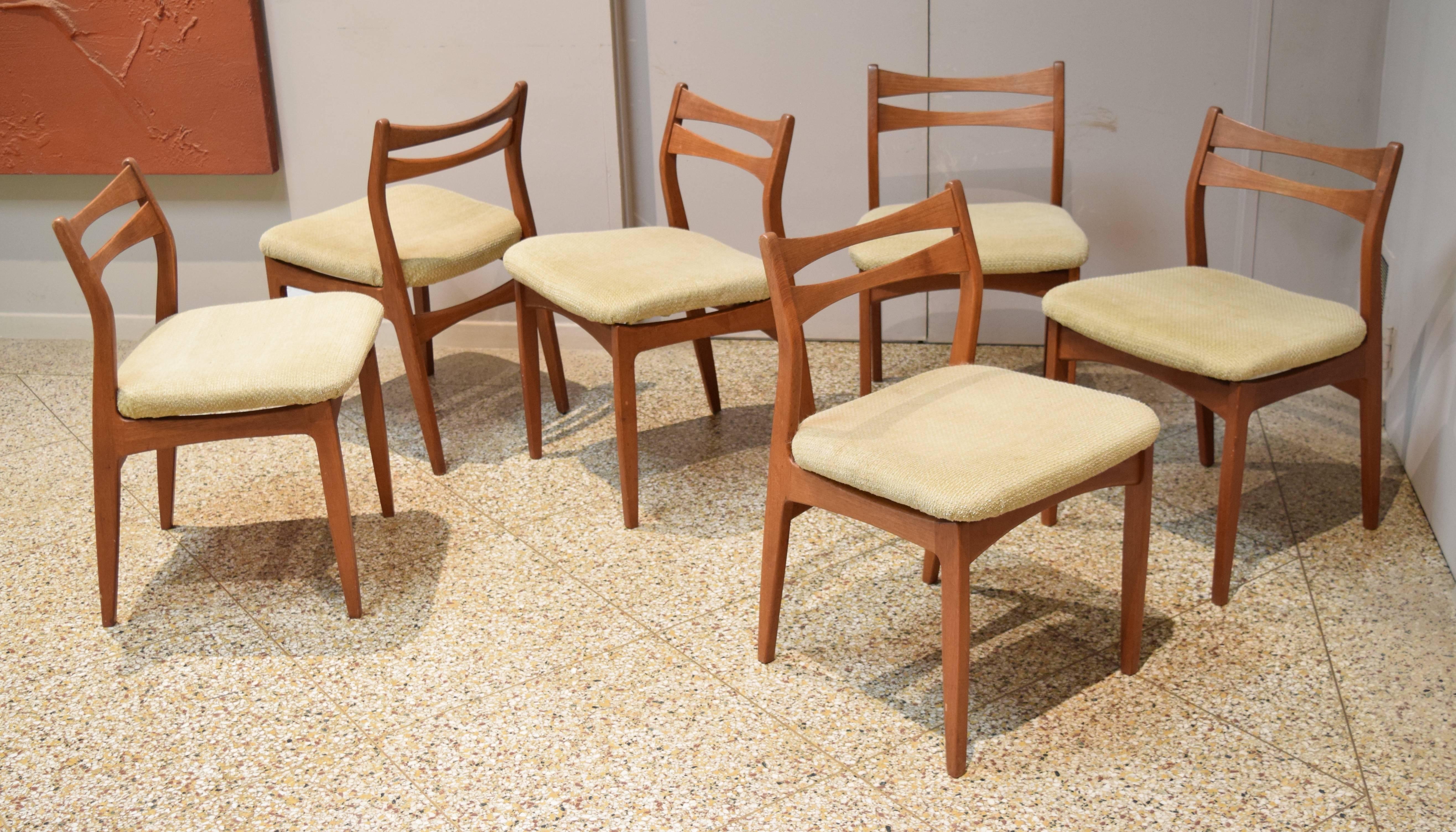 Set of Six Danish Dining Chairs by Christian Linneberg For Sale 4