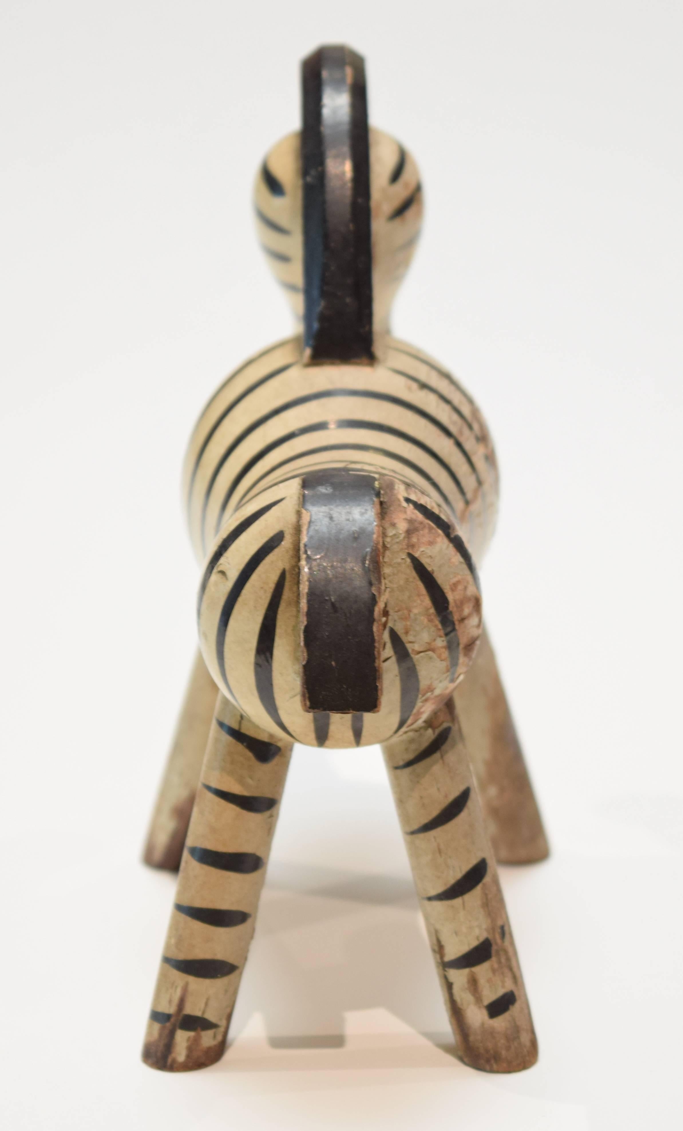 Danish Toy Zebra by Kay Bojesen For Sale 2