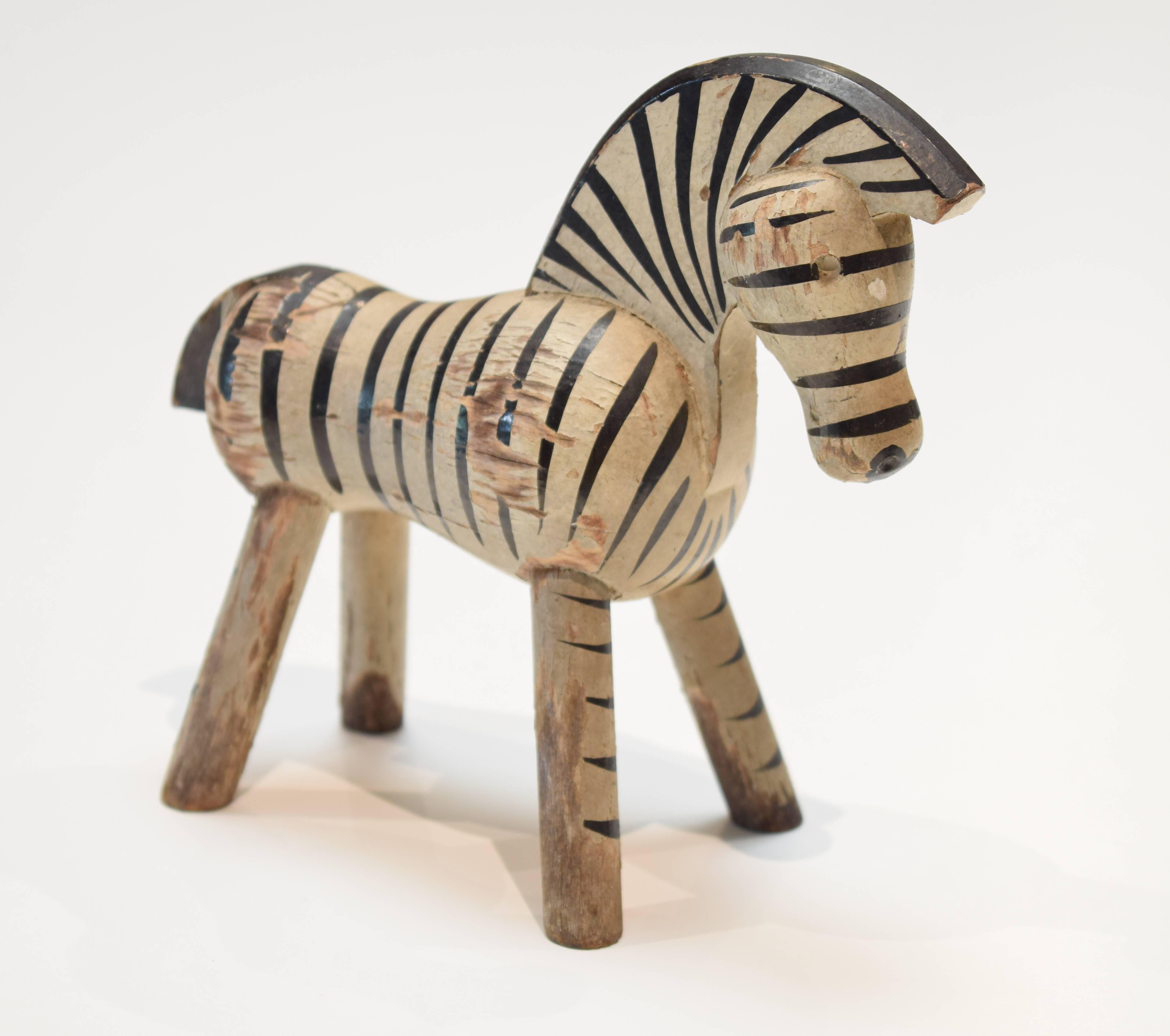 20th Century Danish Toy Zebra by Kay Bojesen For Sale