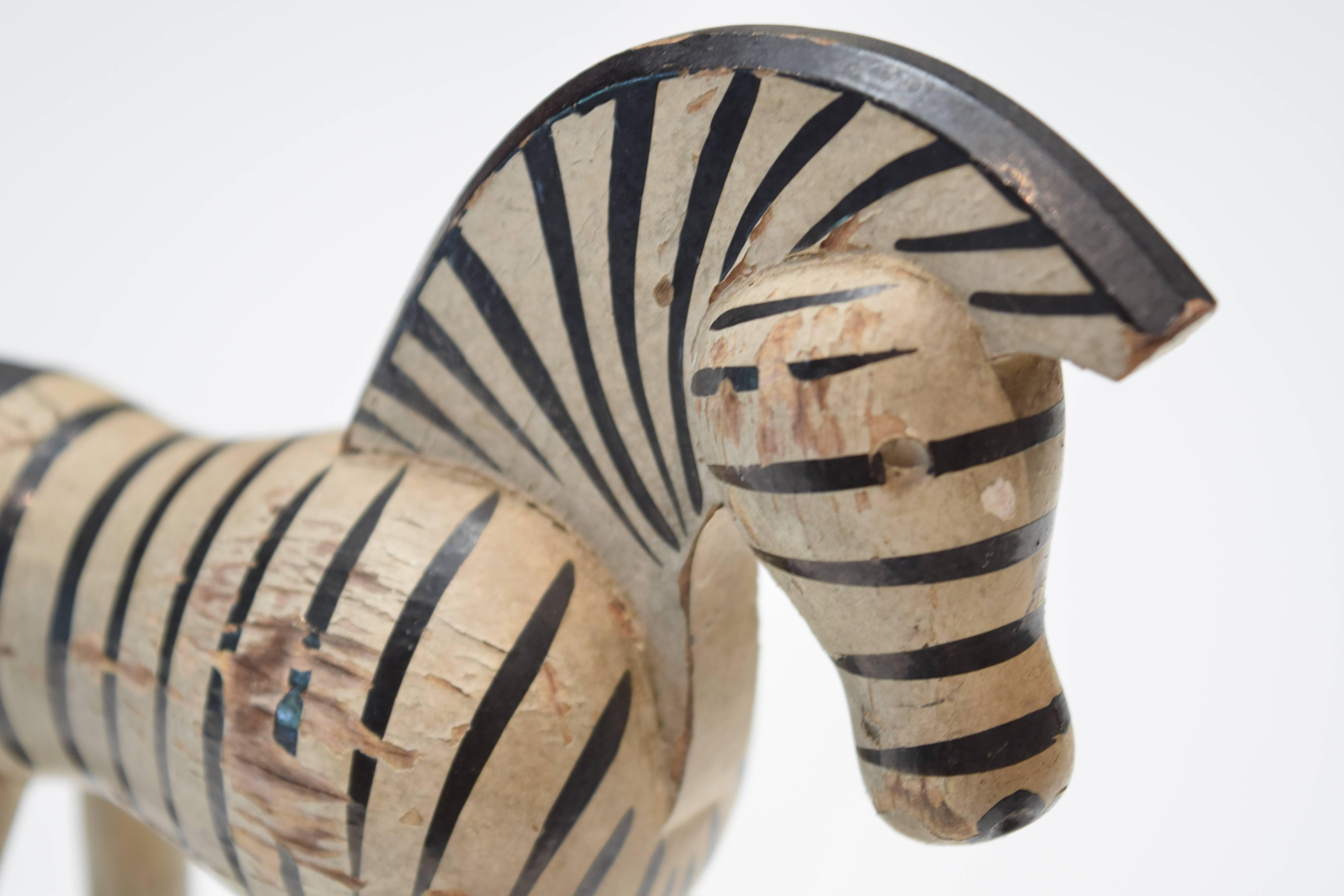 Beech Danish Toy Zebra by Kay Bojesen For Sale