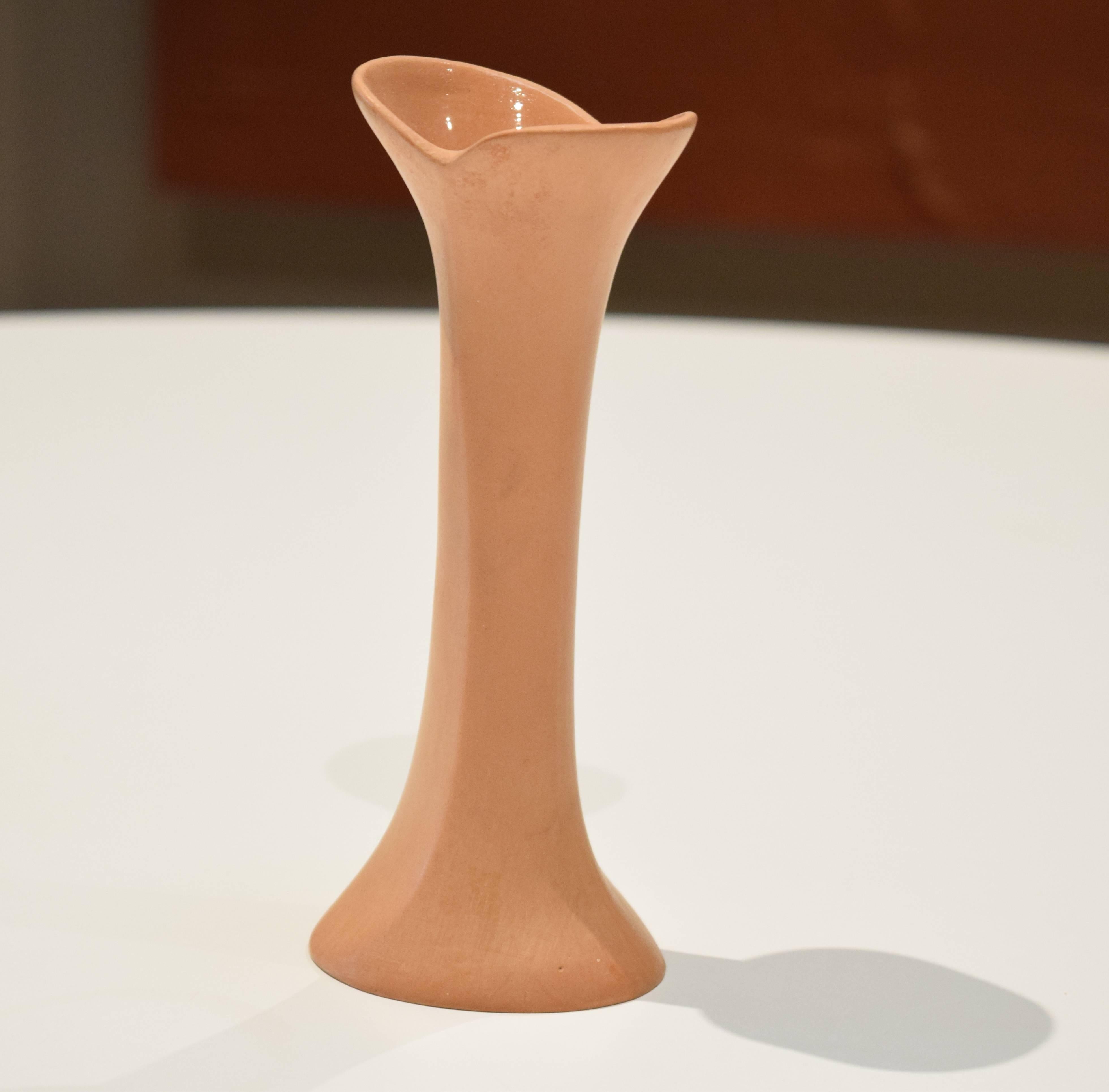 Store closing-- last day is 7/31. Offers welcome! Slender terracotta vase with glazed interior and matte exterior. By Elsa Peretti for Tiffany & Co.