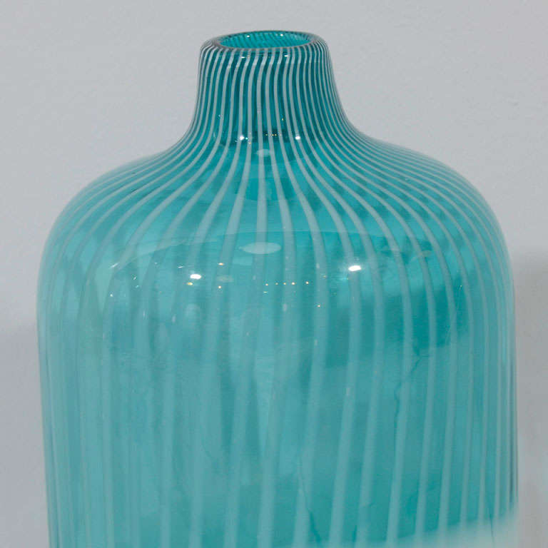20th Century Vintage Murano Bottle Vase For Sale