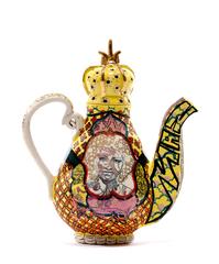 "Basquiat or Celia Cruz Teapot" by Roberto Lugo