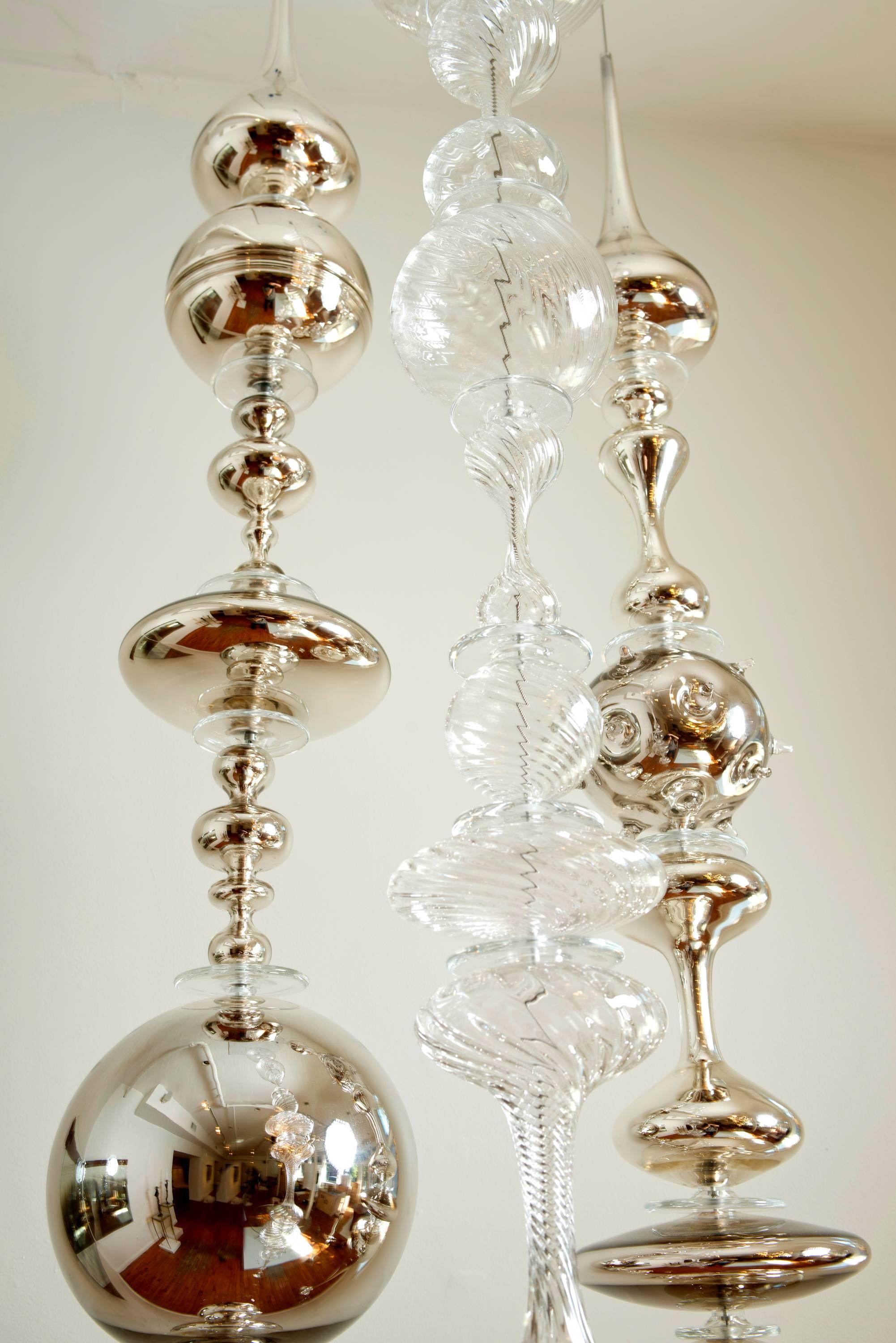 American Contemporary Compendant 2.1.16 Hanging Glass Sculpture