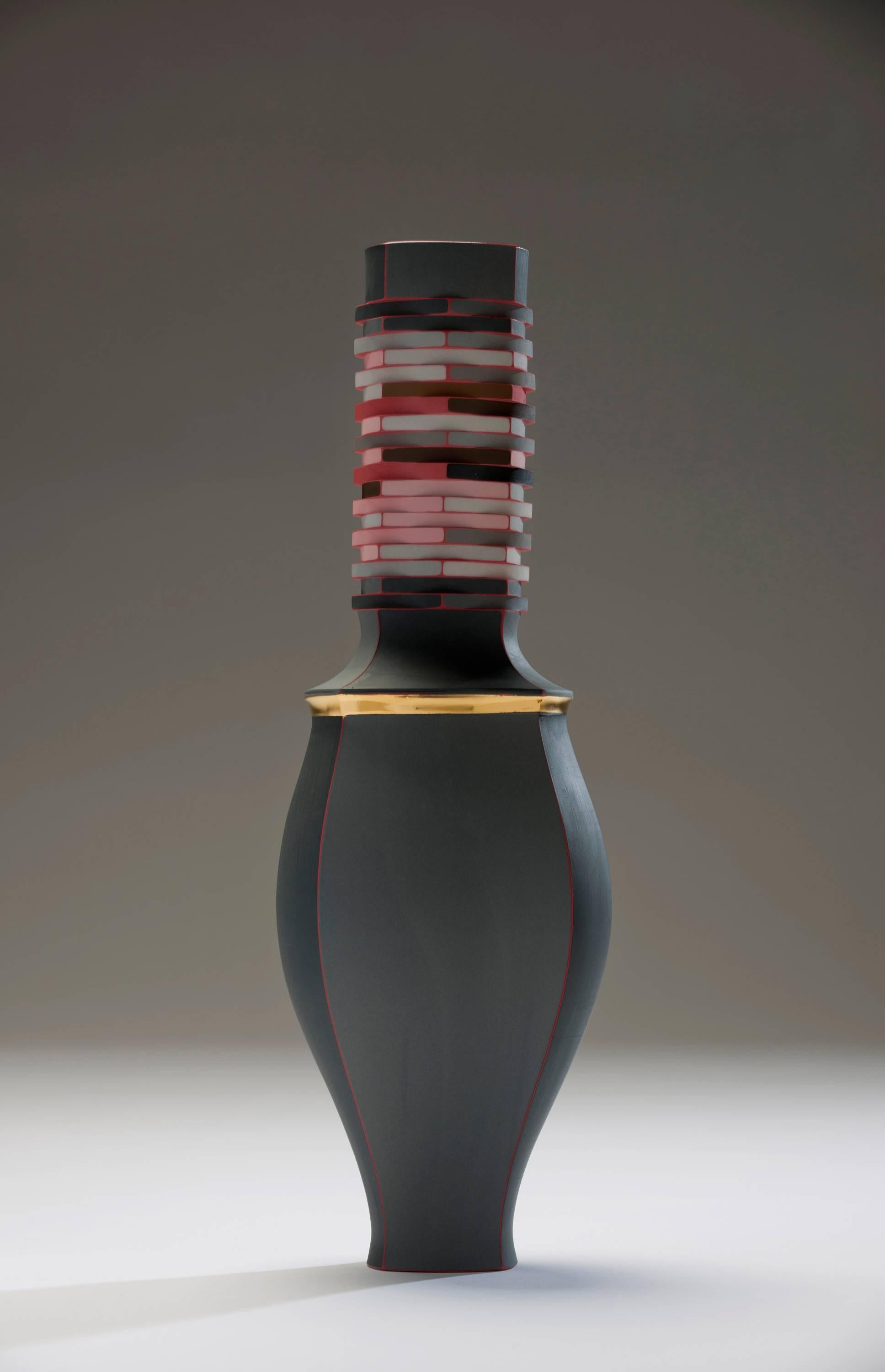 Peter Pincus
Red Vase, 2016
Colored porcelain
16 x 5 x 5 in

Born in Rochester, NY, Peter Pincus is a ceramic artist and instructor. He joined the School for American Crafts as Visiting Assistant Professor in Ceramics in Fall 2014. A recipient of