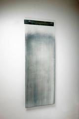 Contemporary Mirror for Cy Twombly II in Silvered Glass with Bronze Bracket