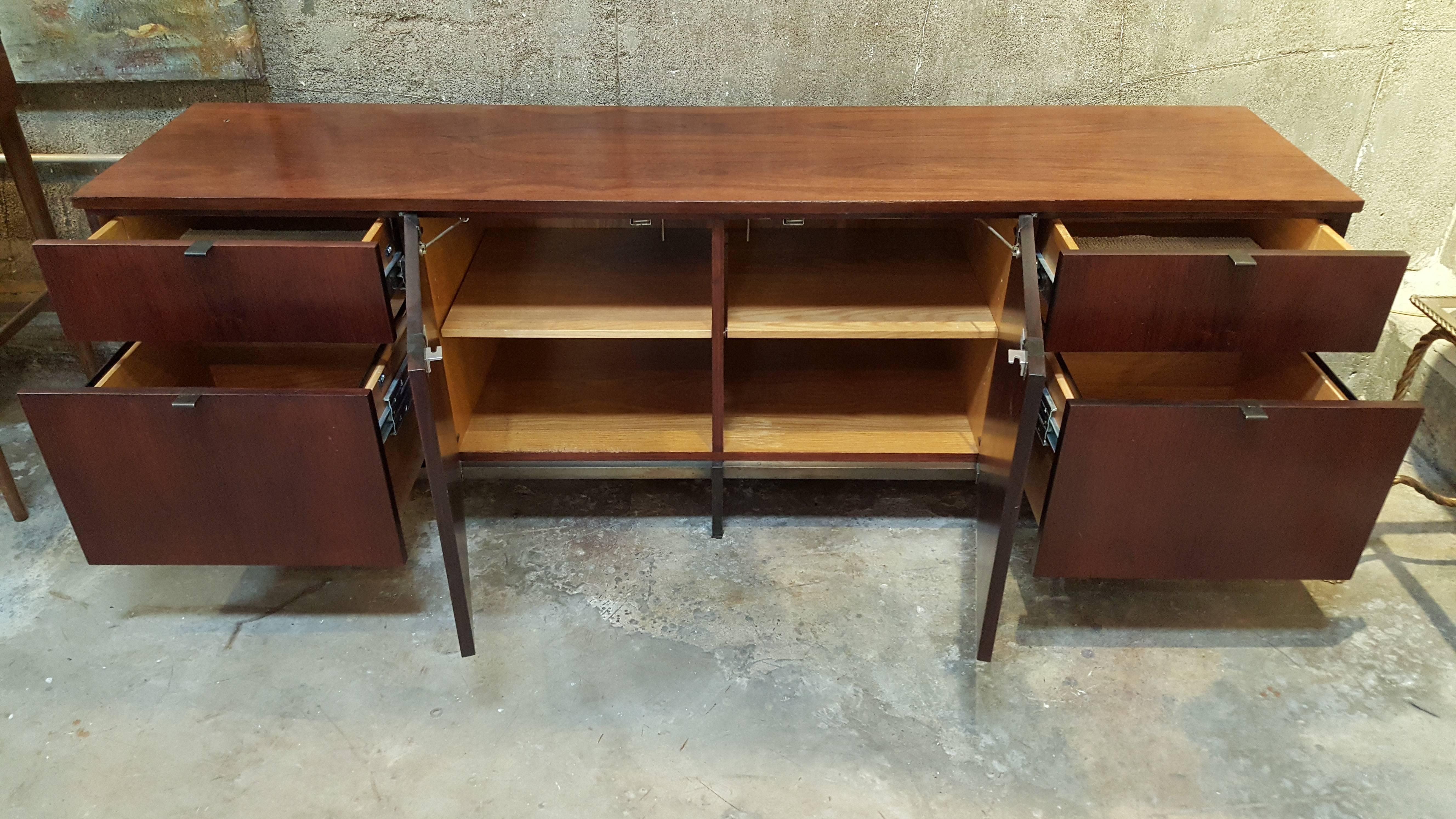Mid-Century Modern Florence Knoll Rosewood Credenza