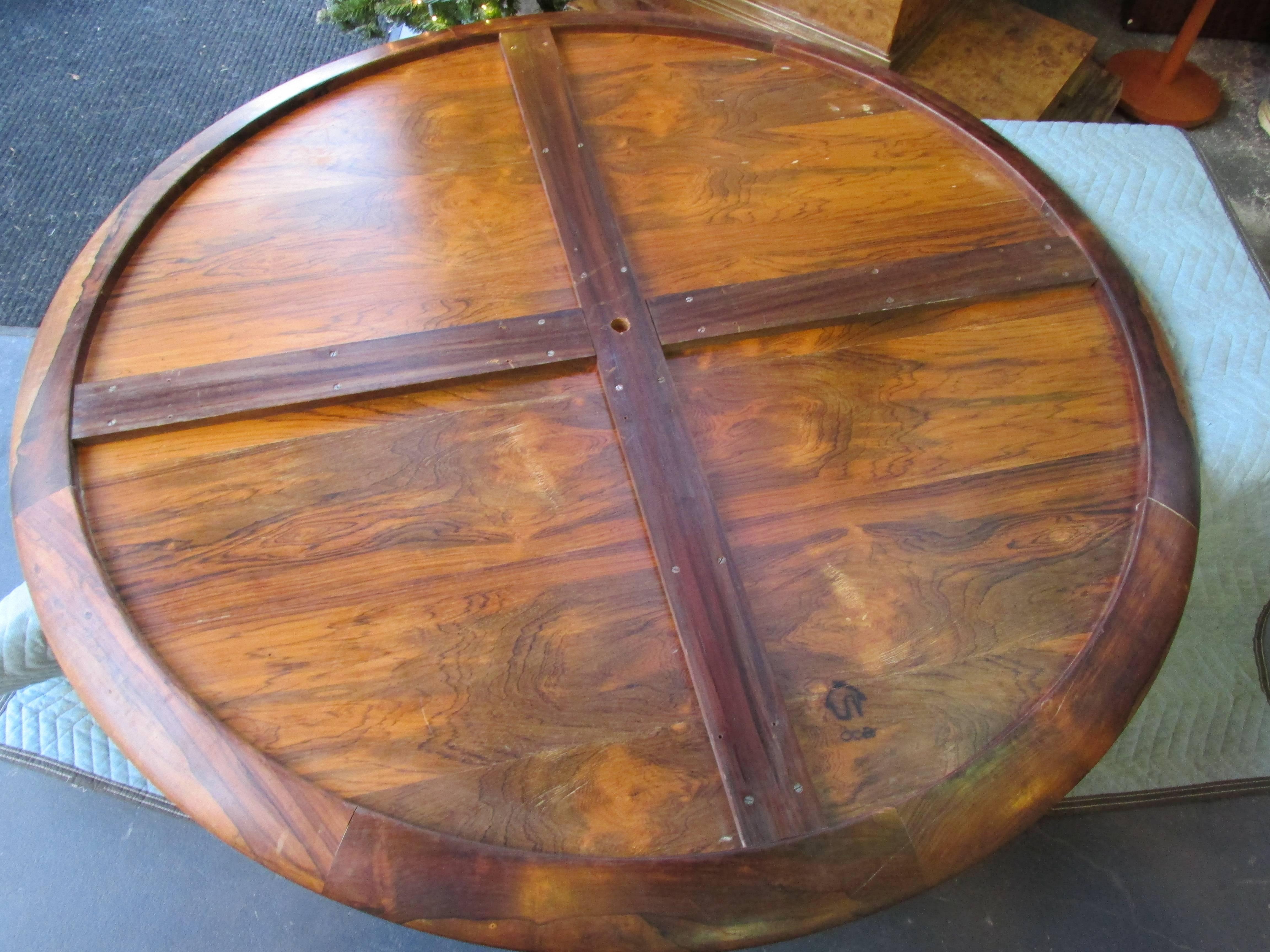 Mid-20th Century Sergio Rodrigues Rosewood Table