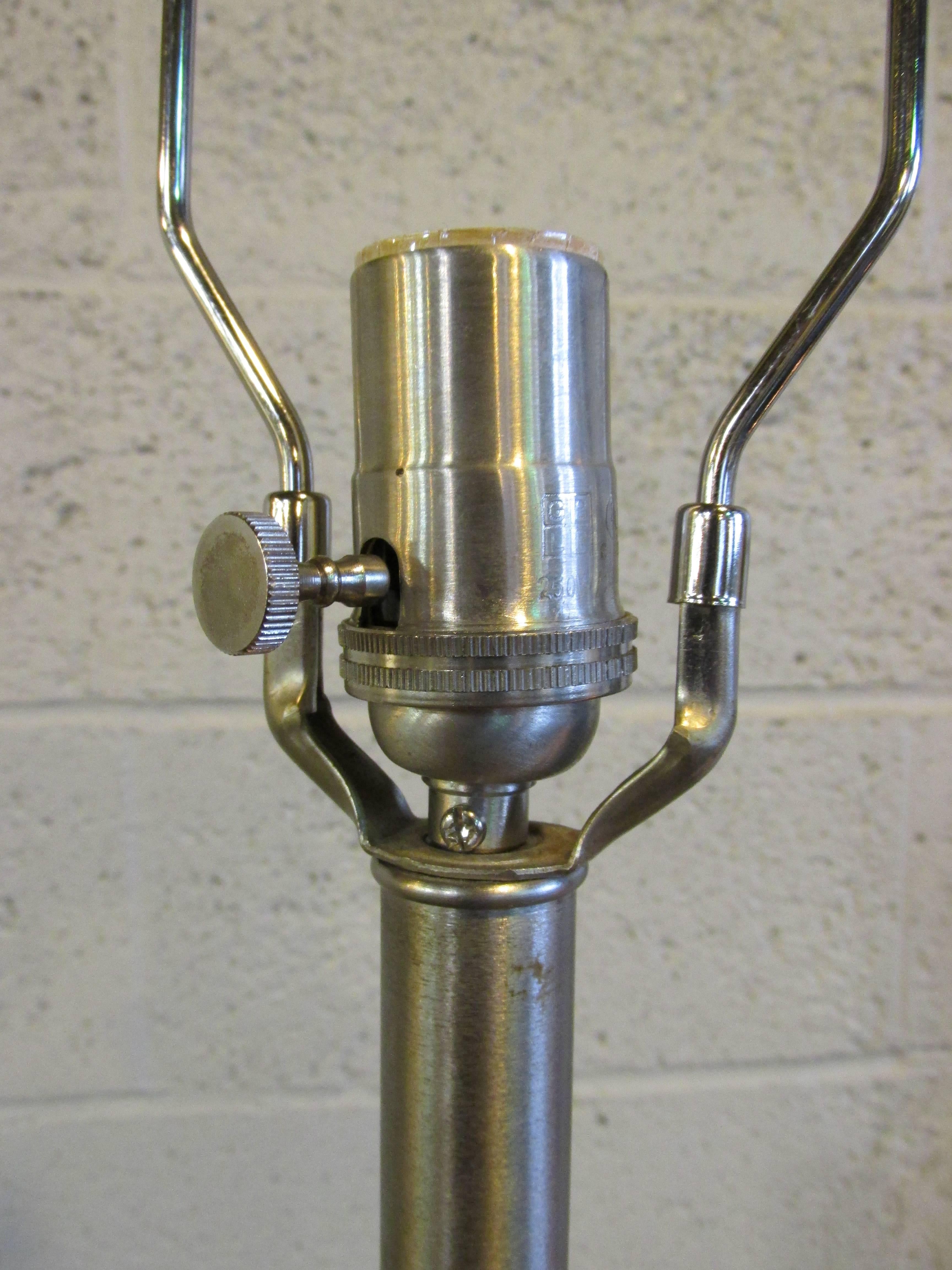 Brushed Brutalist Lamp by Laurel Lamp Company