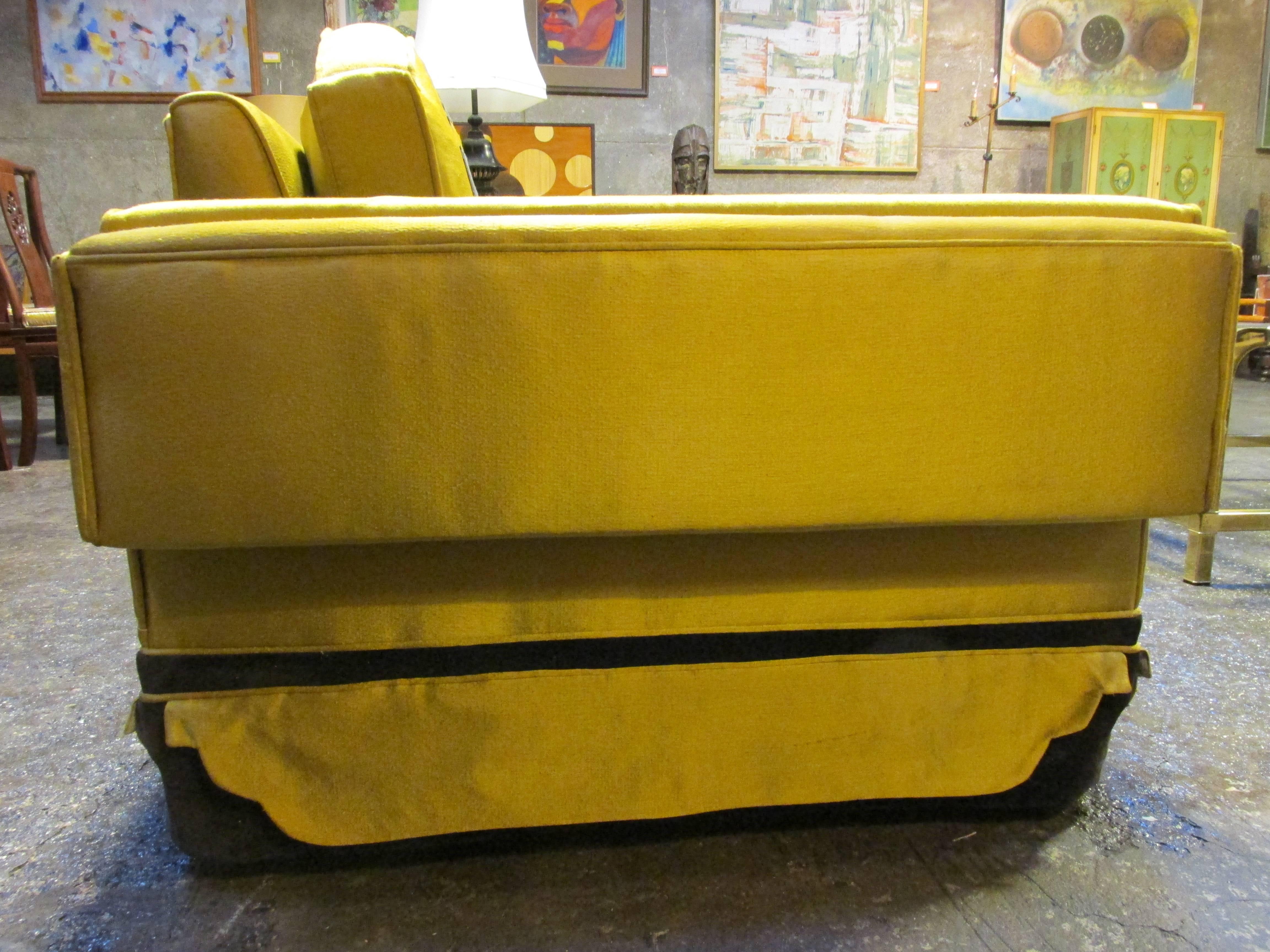 Mid-20th Century 1950's Oriental Design Sofa Style of James Mont For Sale