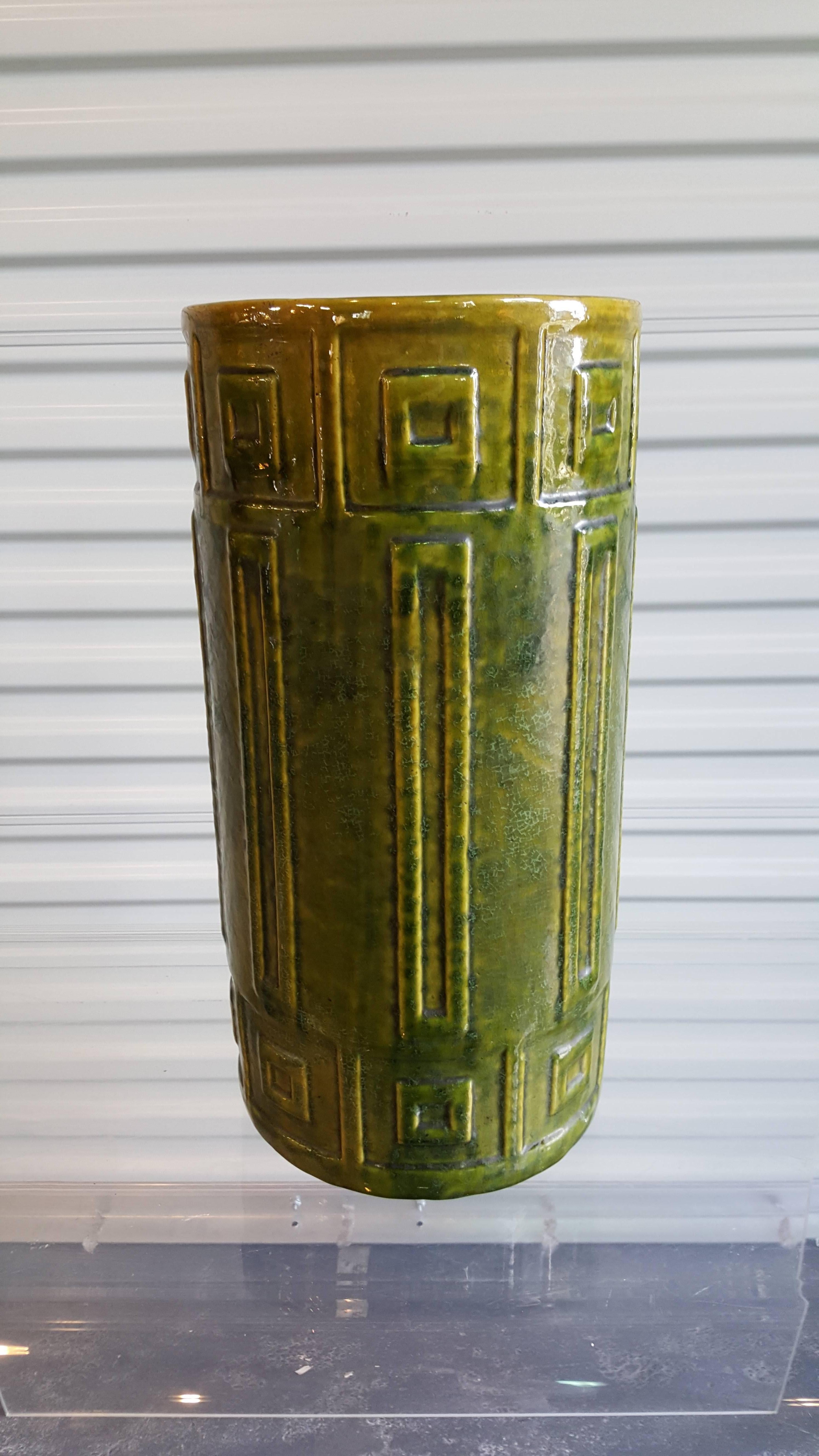 Pottery Period Arts & Crafts Umbrella Stand