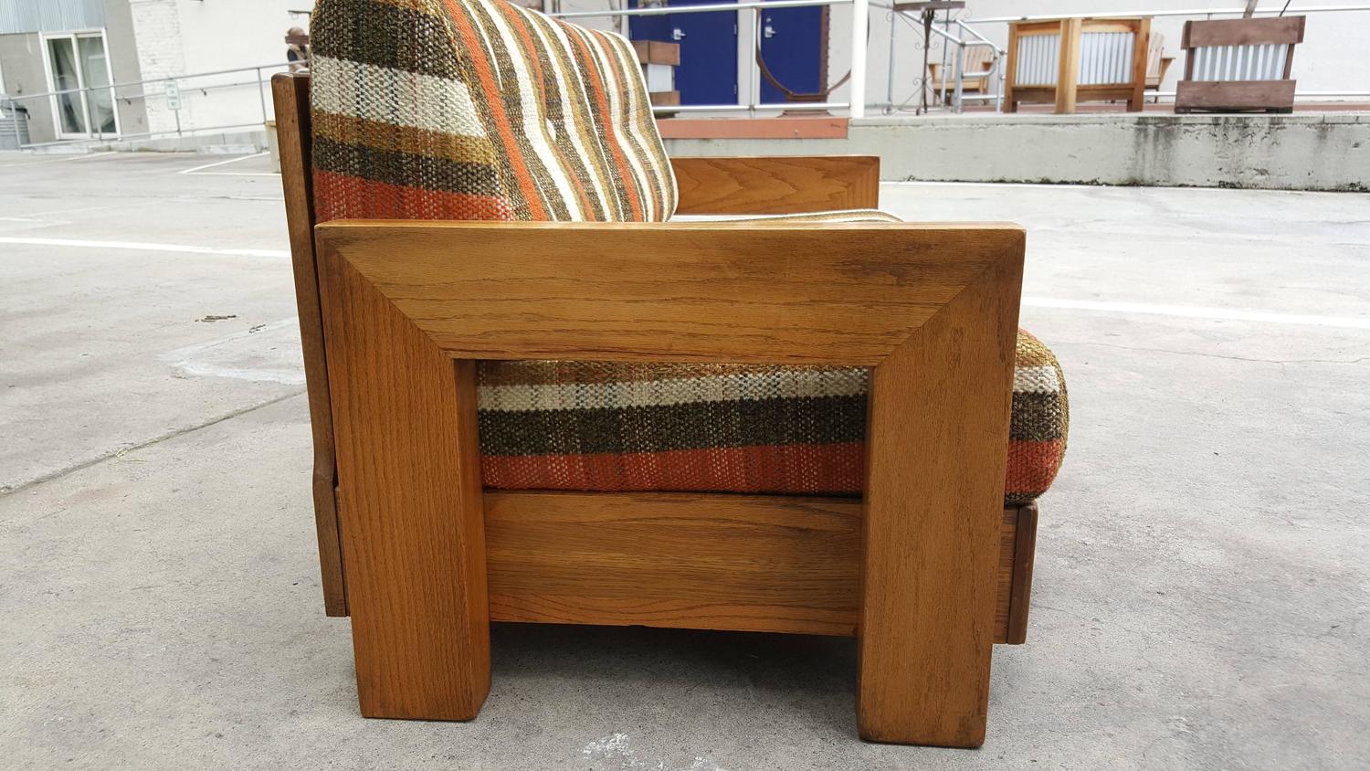 Howard Furniture MidCentury Modern Sofa and Lounge Chair For Sale at