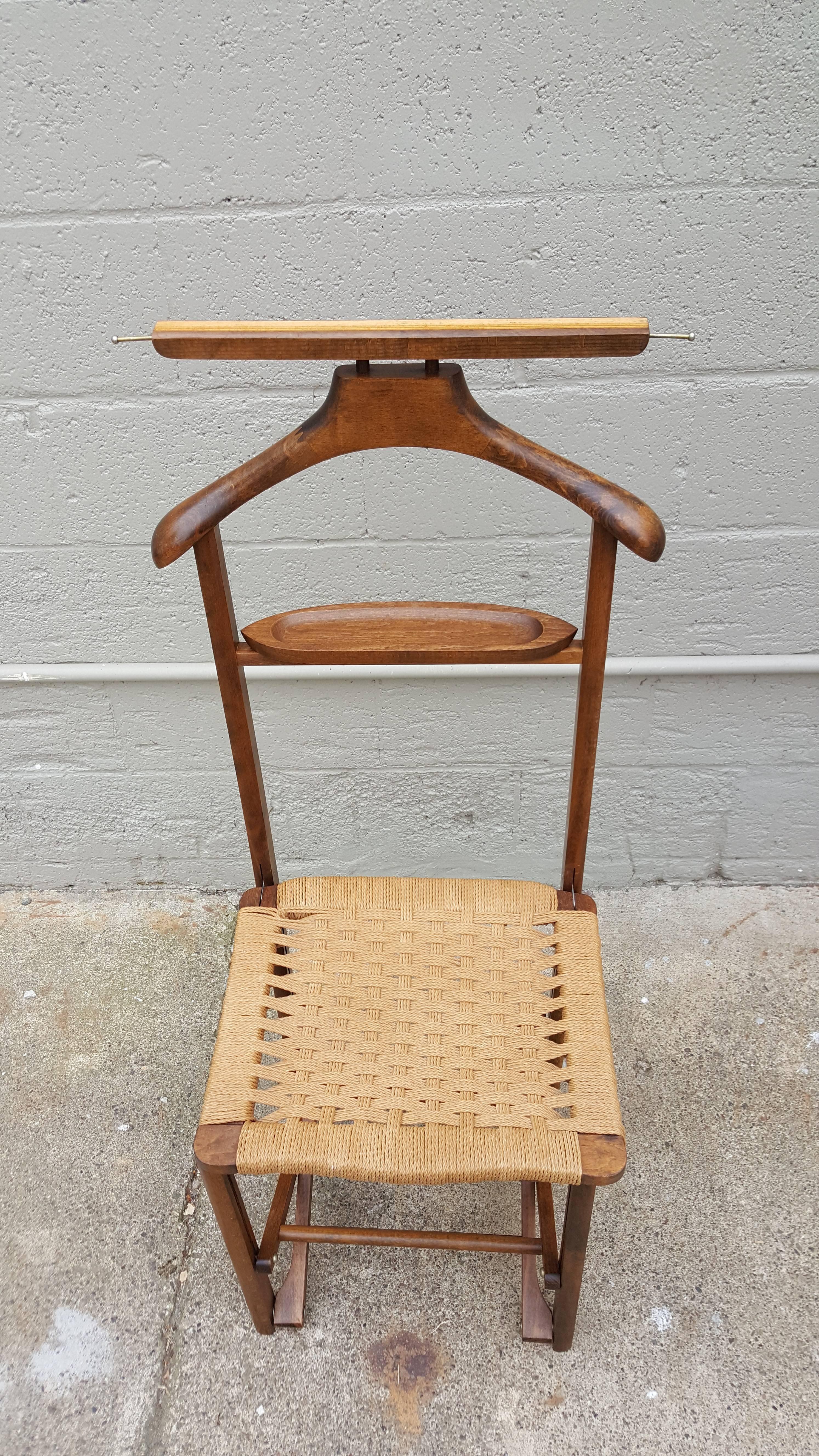 Mid-Century Modern Fratelli Reguitti Folding Italian Valet Chair