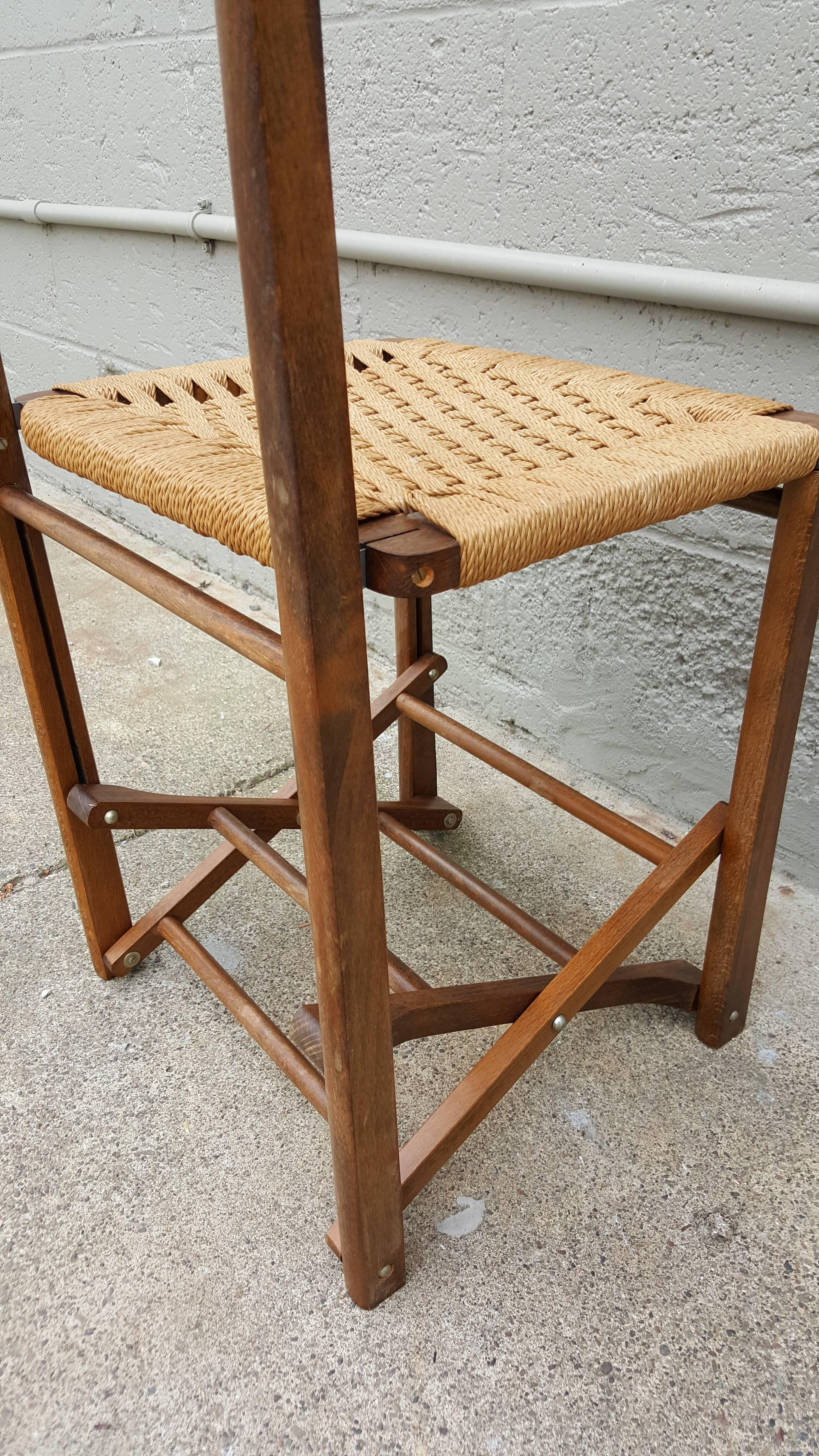 Fratelli Reguitti Folding Italian Valet Chair In Excellent Condition In Fulton, CA