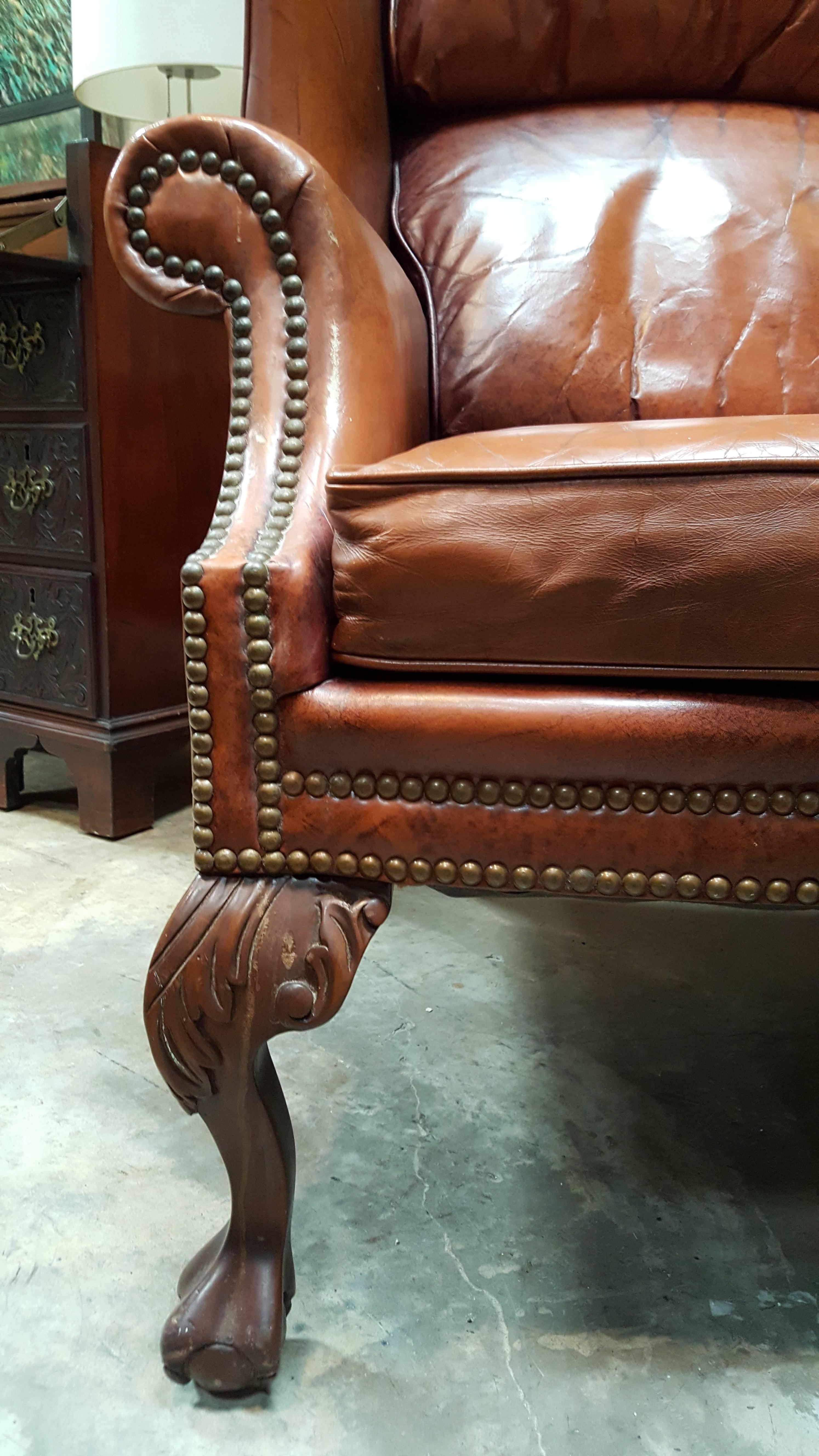 schafer brothers leather chairs