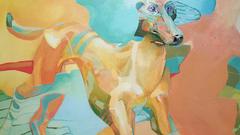 Dogs Abstract Surrealist Paintings