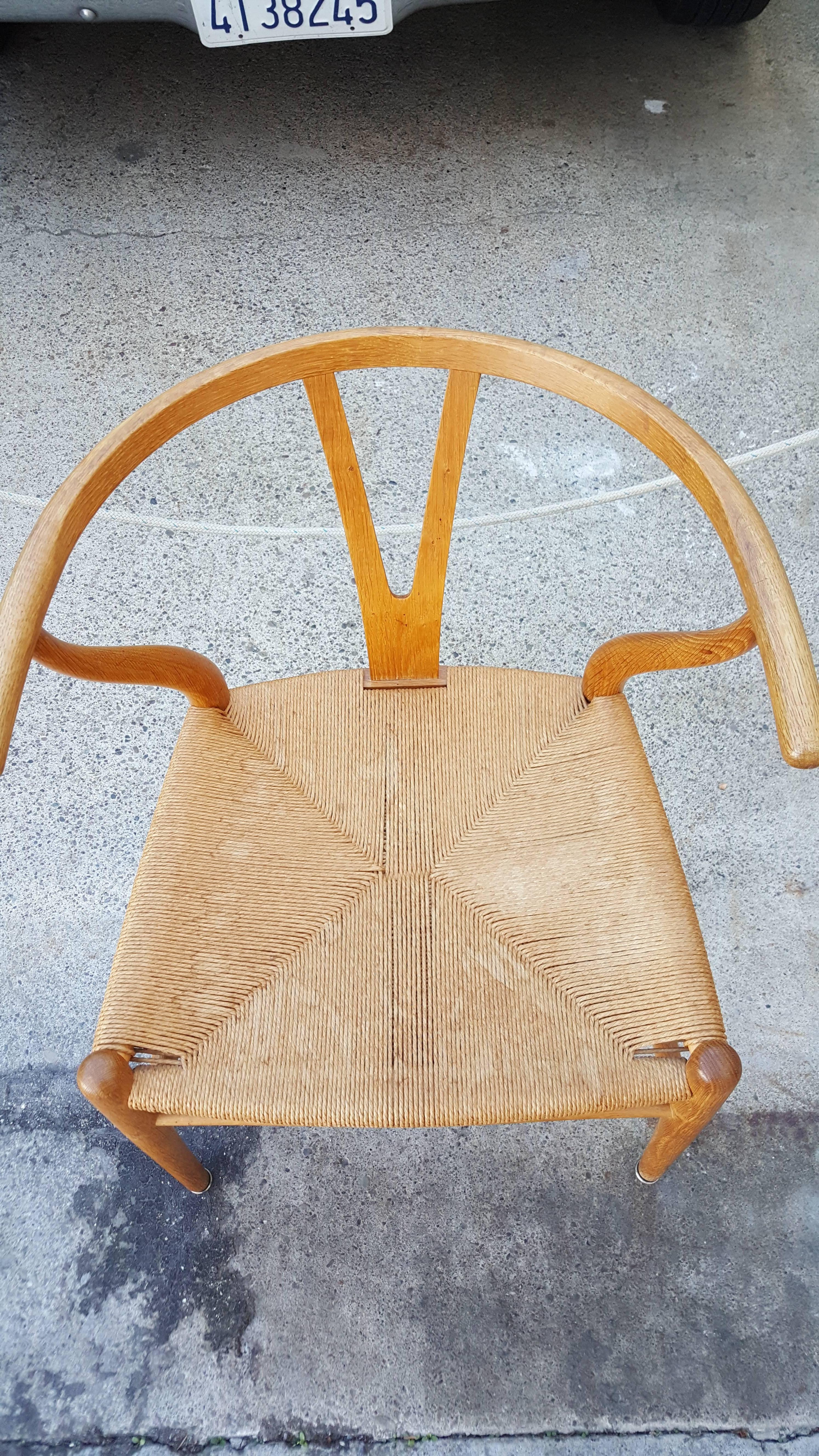 Hans Wegner Wishbone Chair In Good Condition In Fulton, CA