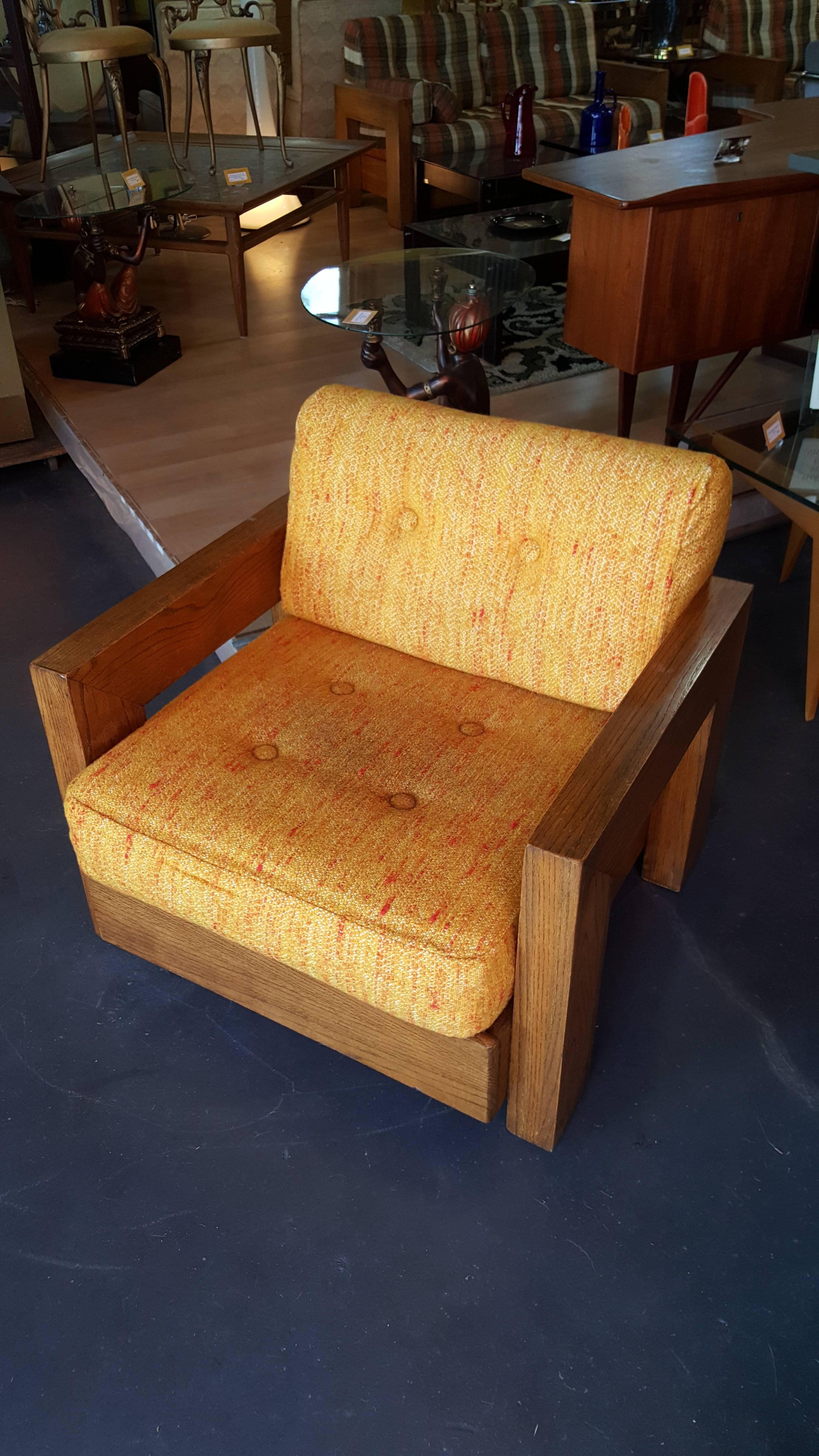 Late 20th Century Bold Mid-Century Modern Lounge Chair by Howard Furniture